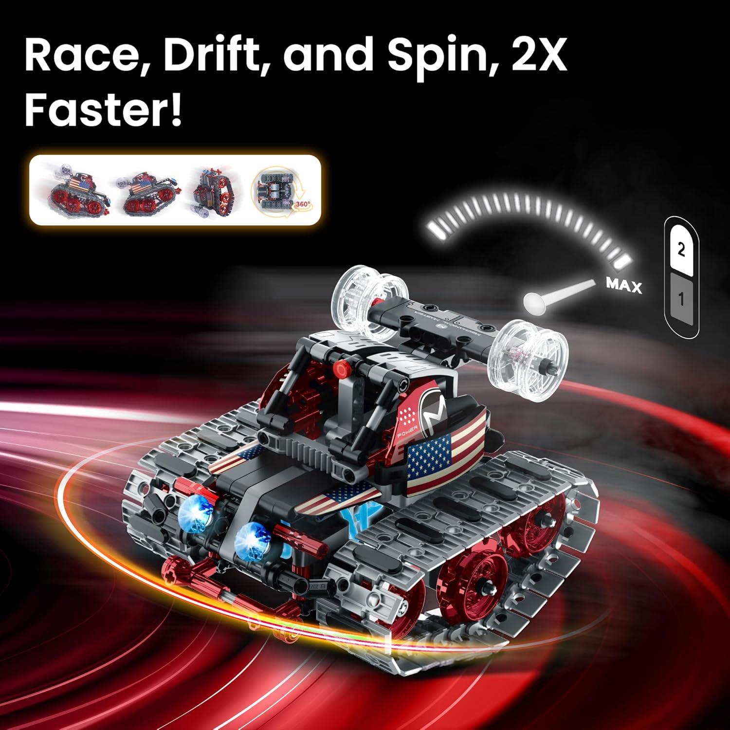 Kit de Robot Sillbird 631 Piezas Control Remoto 4 en 1