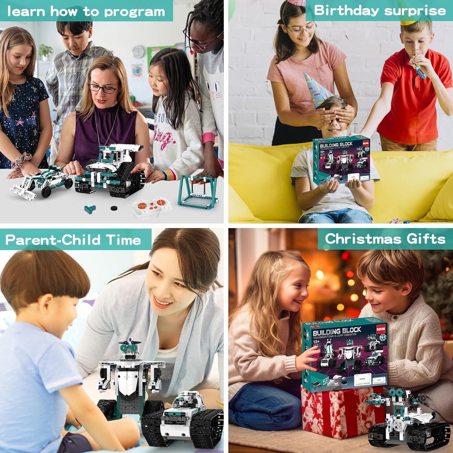 Juego de Bloques de Construcción BEHOWL 13 en 1 STEM 550 PCS