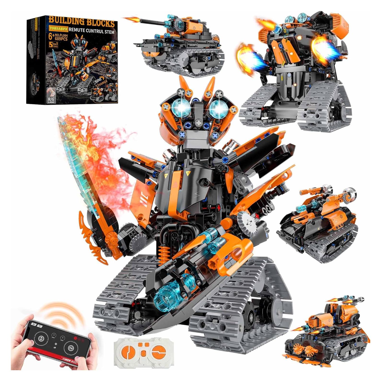 Kit de Construcción Robot 5 en 1 TOBSABPX 689 Piezas