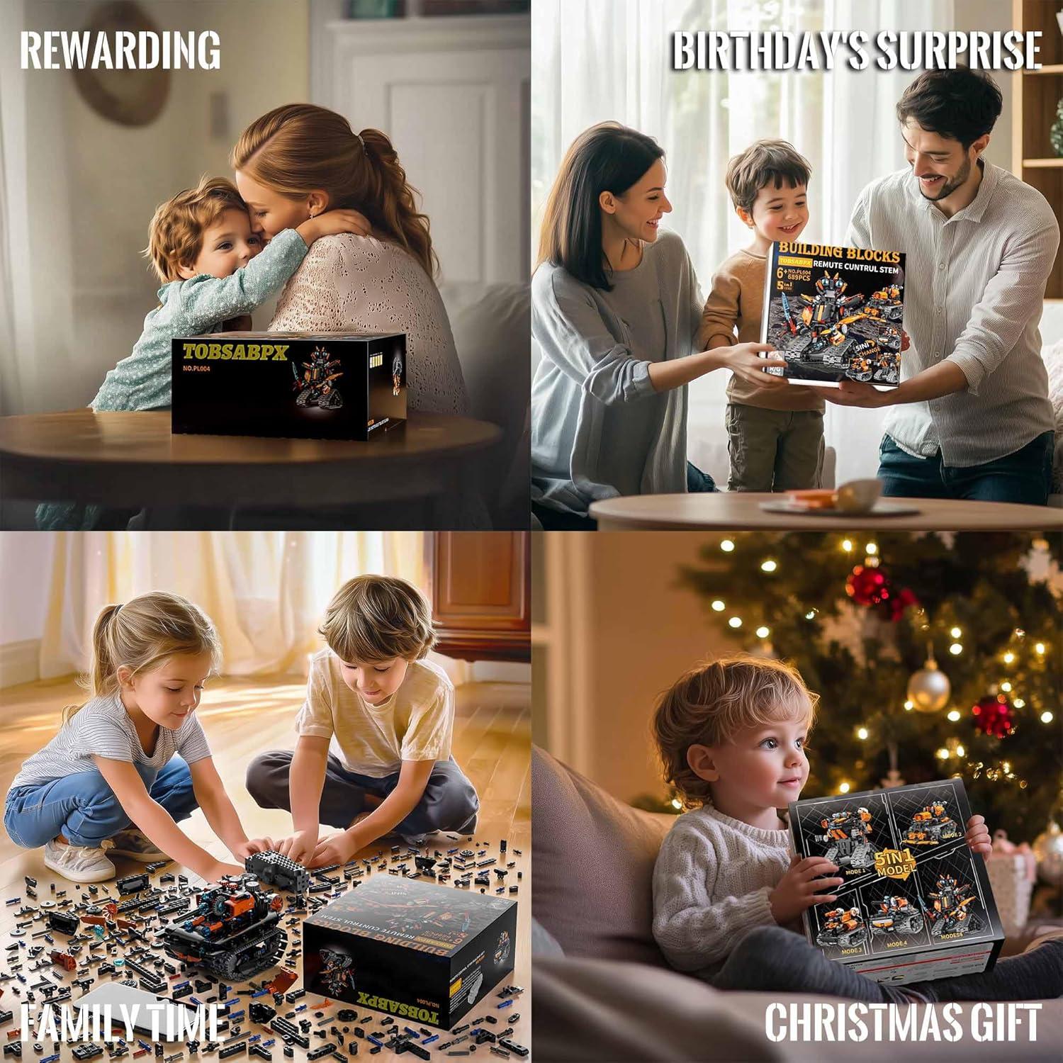 Kit de Construcción Robot 5 en 1 TOBSABPX 689 Piezas