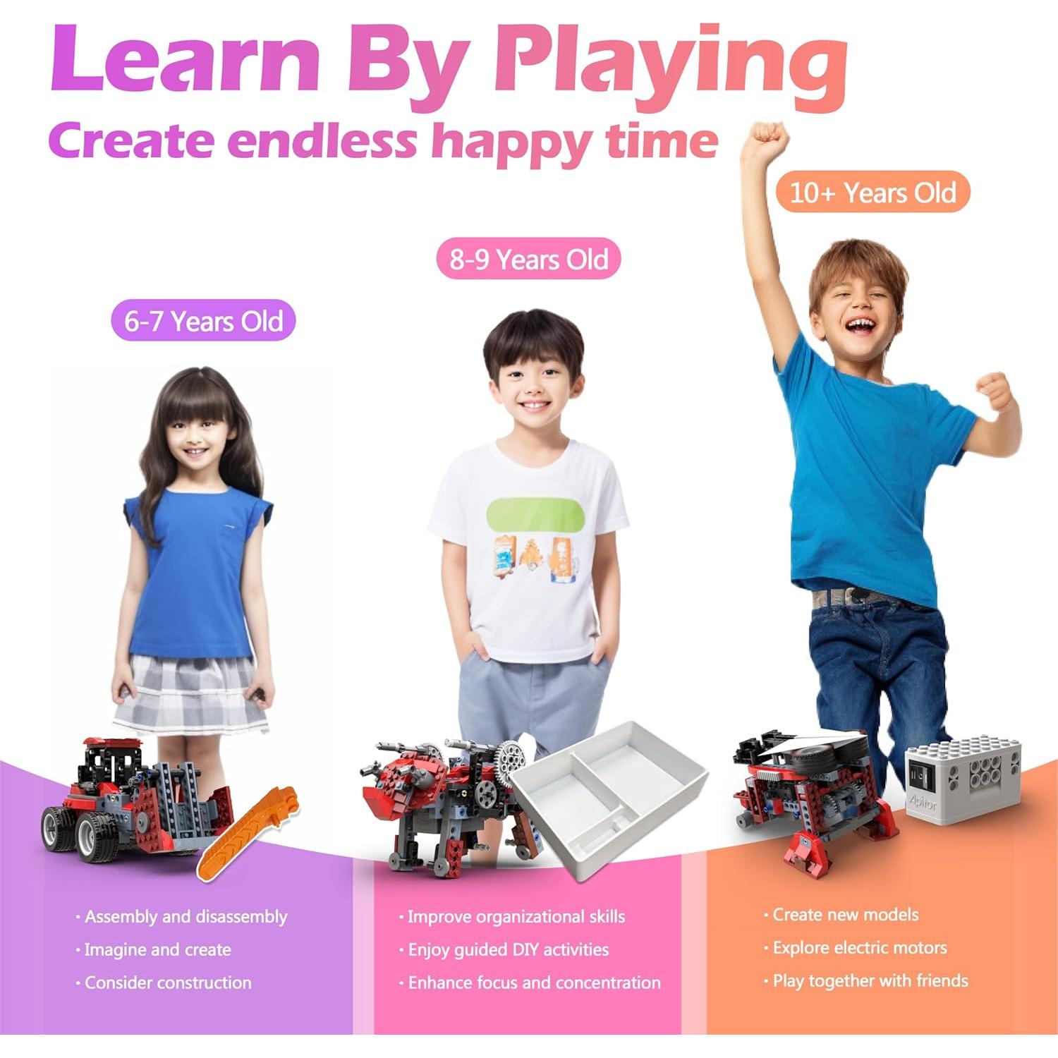 Kit STEM 8 en 1 Apitor para Niños 6 a 12 Años - Robot DIY