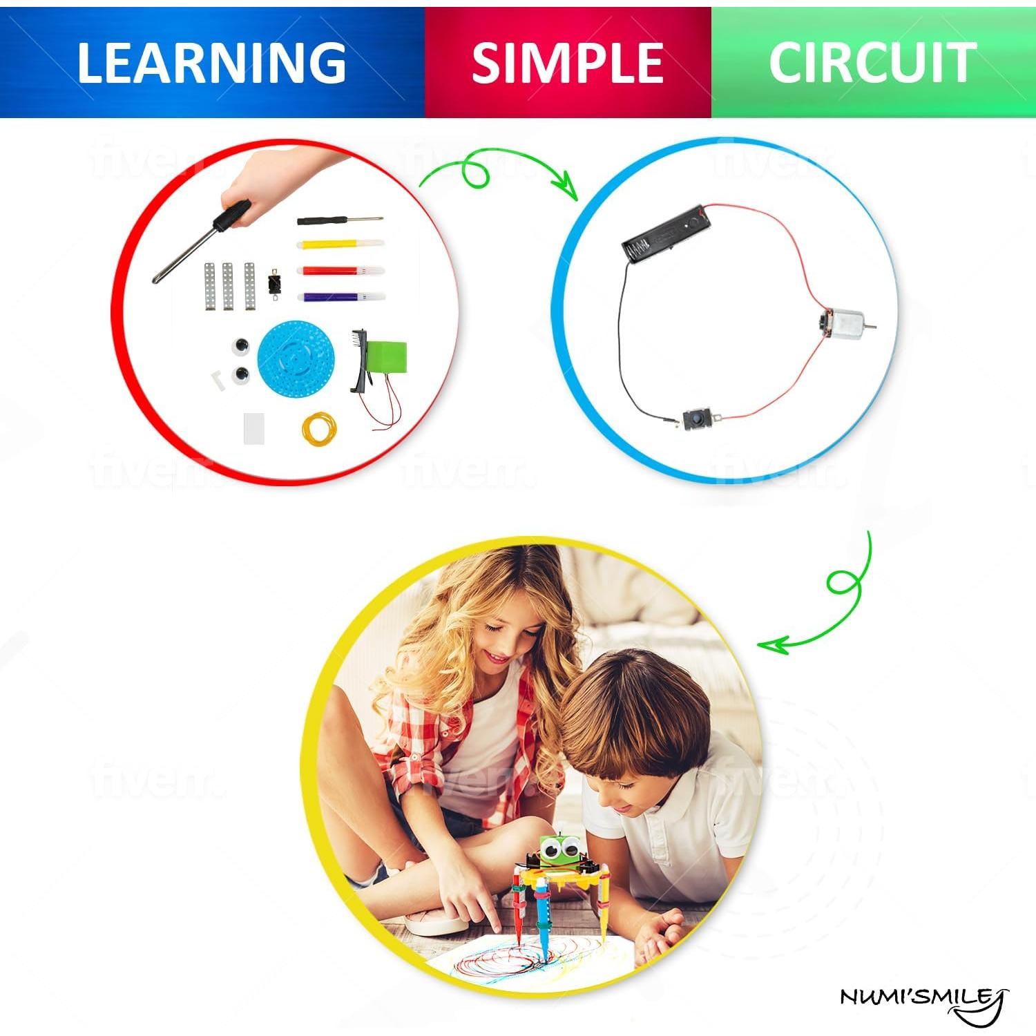 Kit de Robótica Científica NUMI'SMILE para Niños 8-12 Años