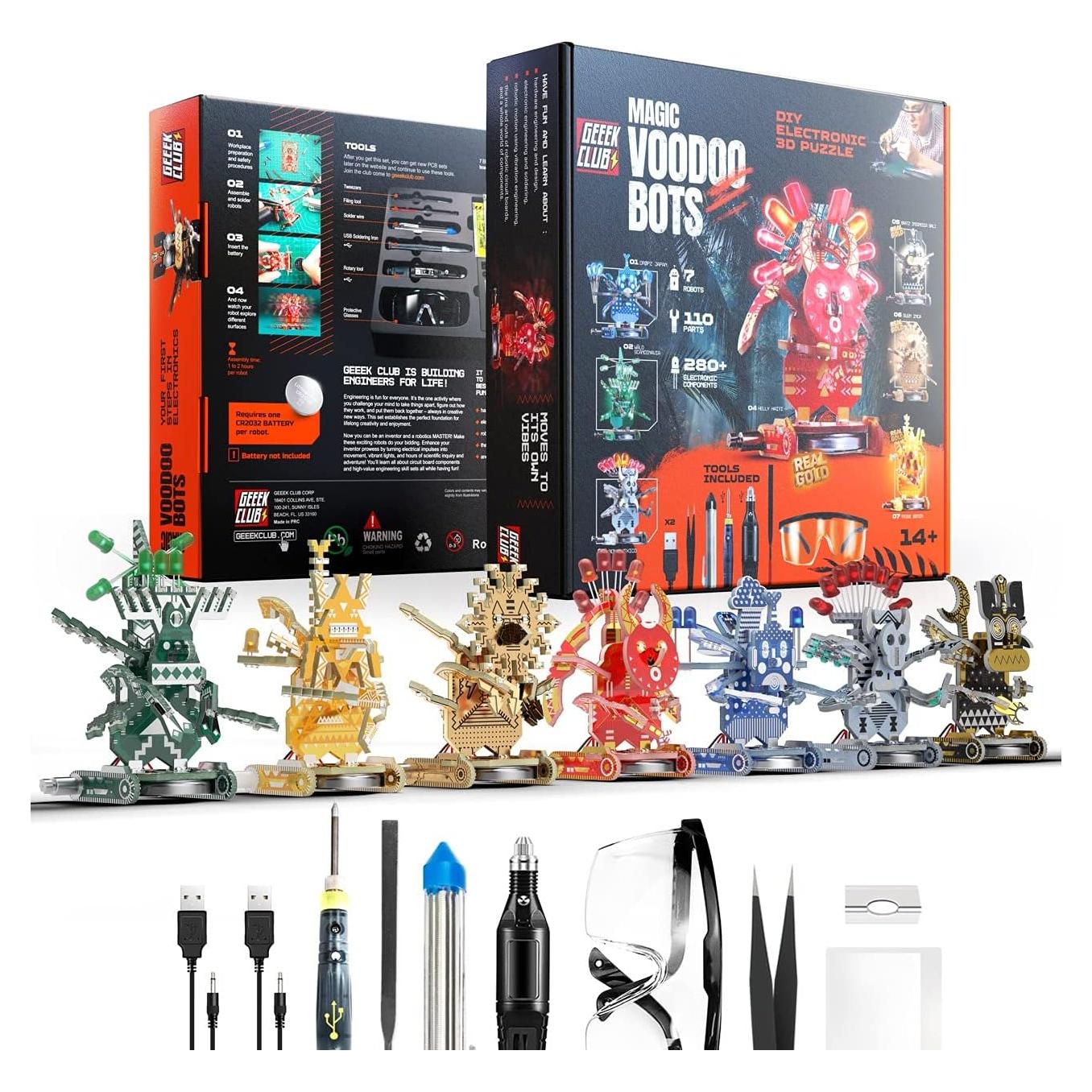 Kit de Construcción de Robots Geeek Club - 7 Bots Voodoo