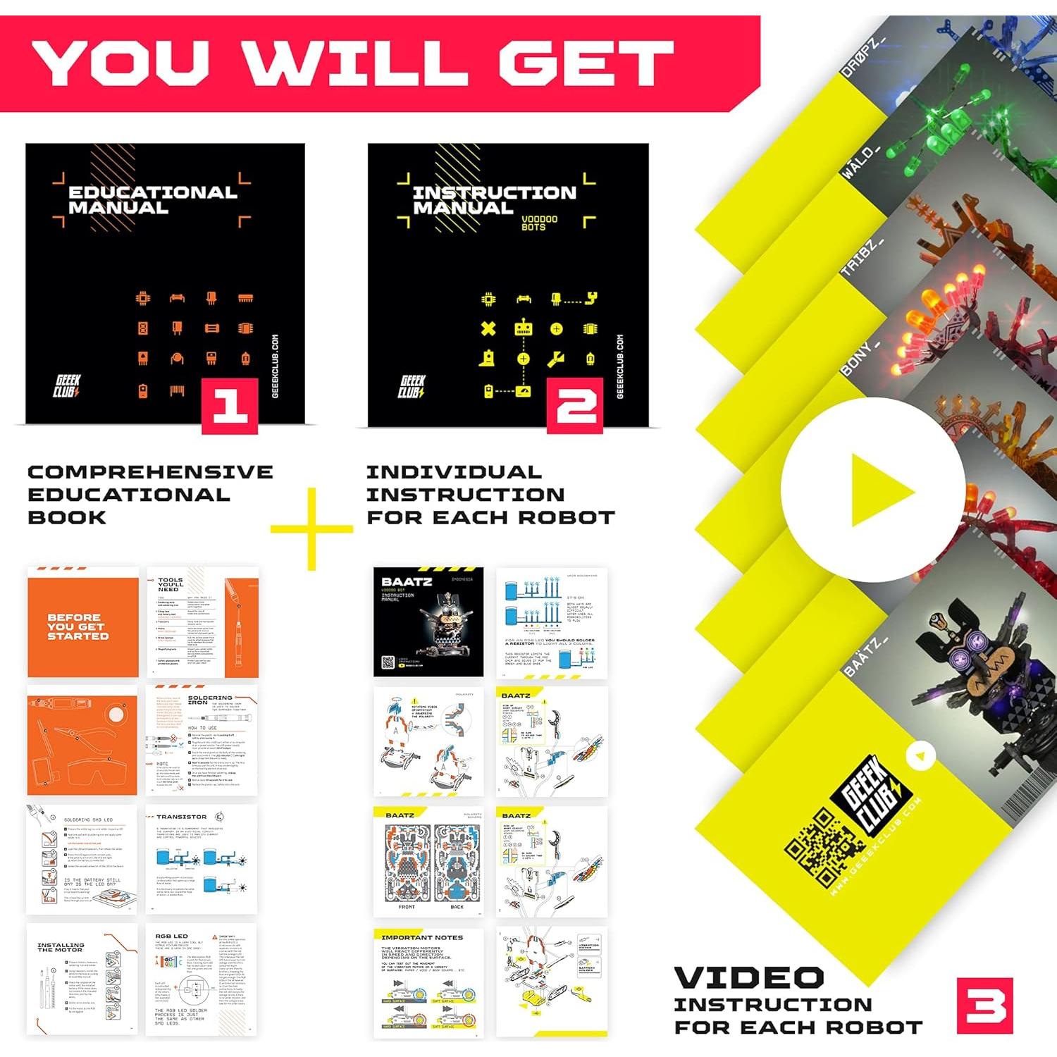 Kit de Construcción de Robots Geeek Club - 7 Bots Voodoo