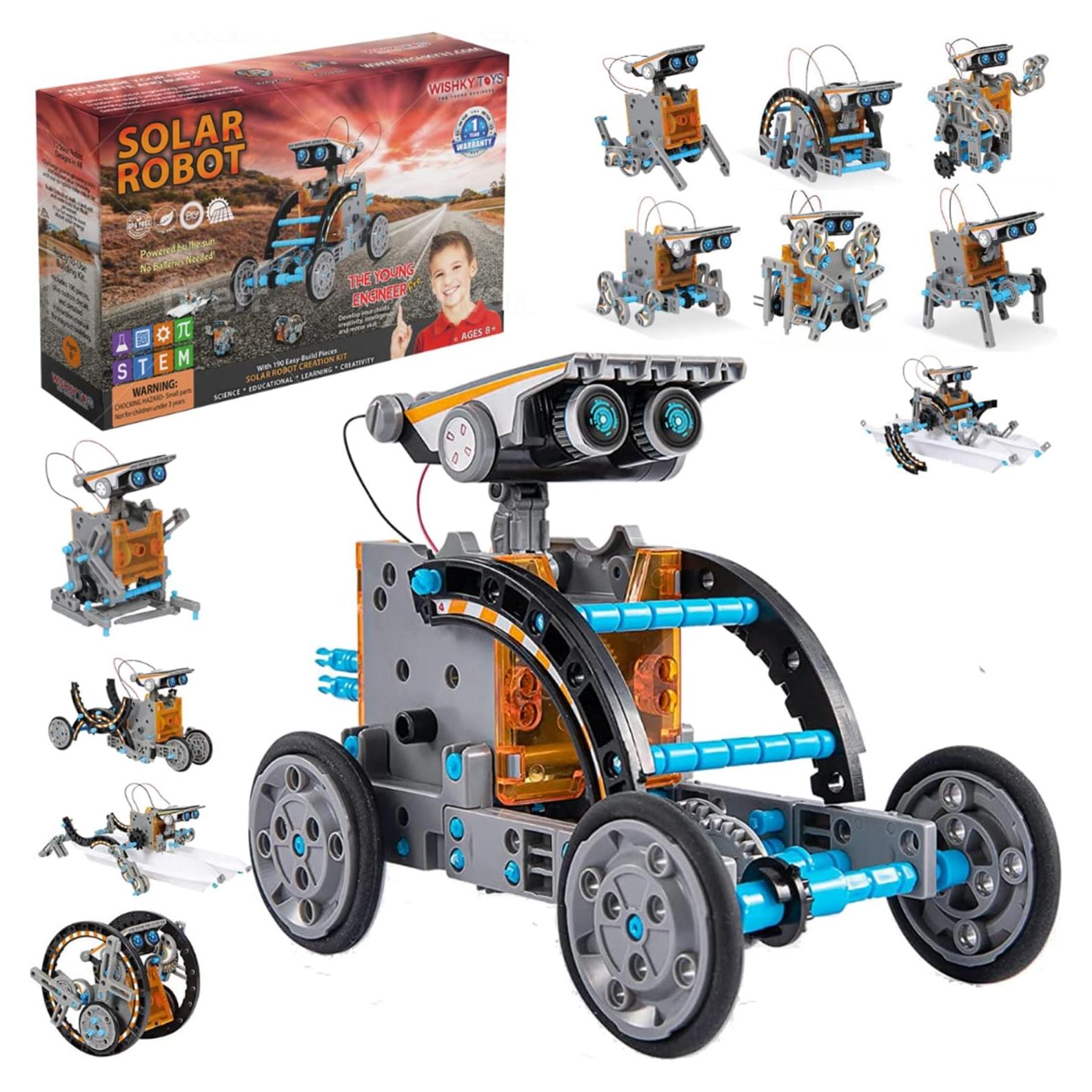 Kit de Robótica Solar 12 en 1 WISHKY TOYS para Niños 8+