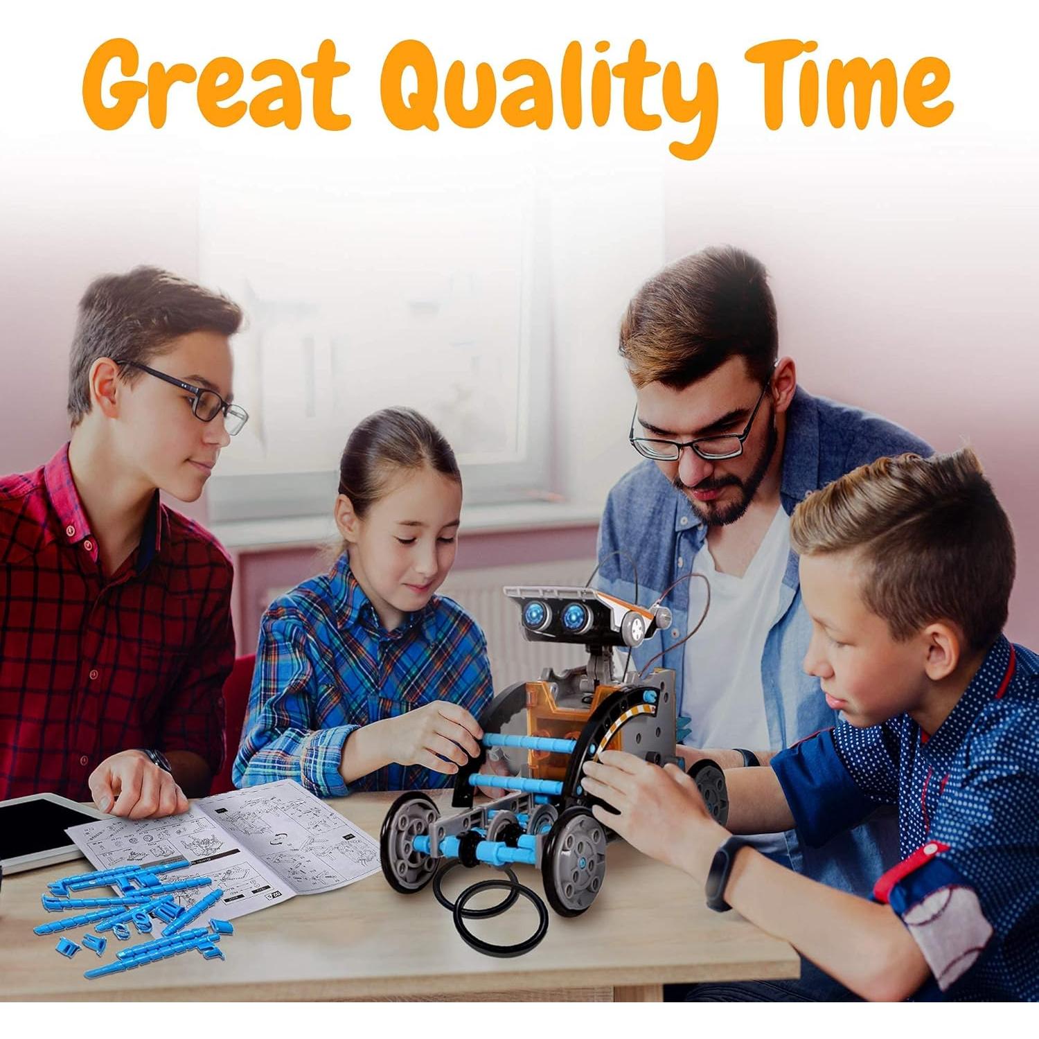 Kit de Robótica Solar 12 en 1 WISHKY TOYS para Niños 8+