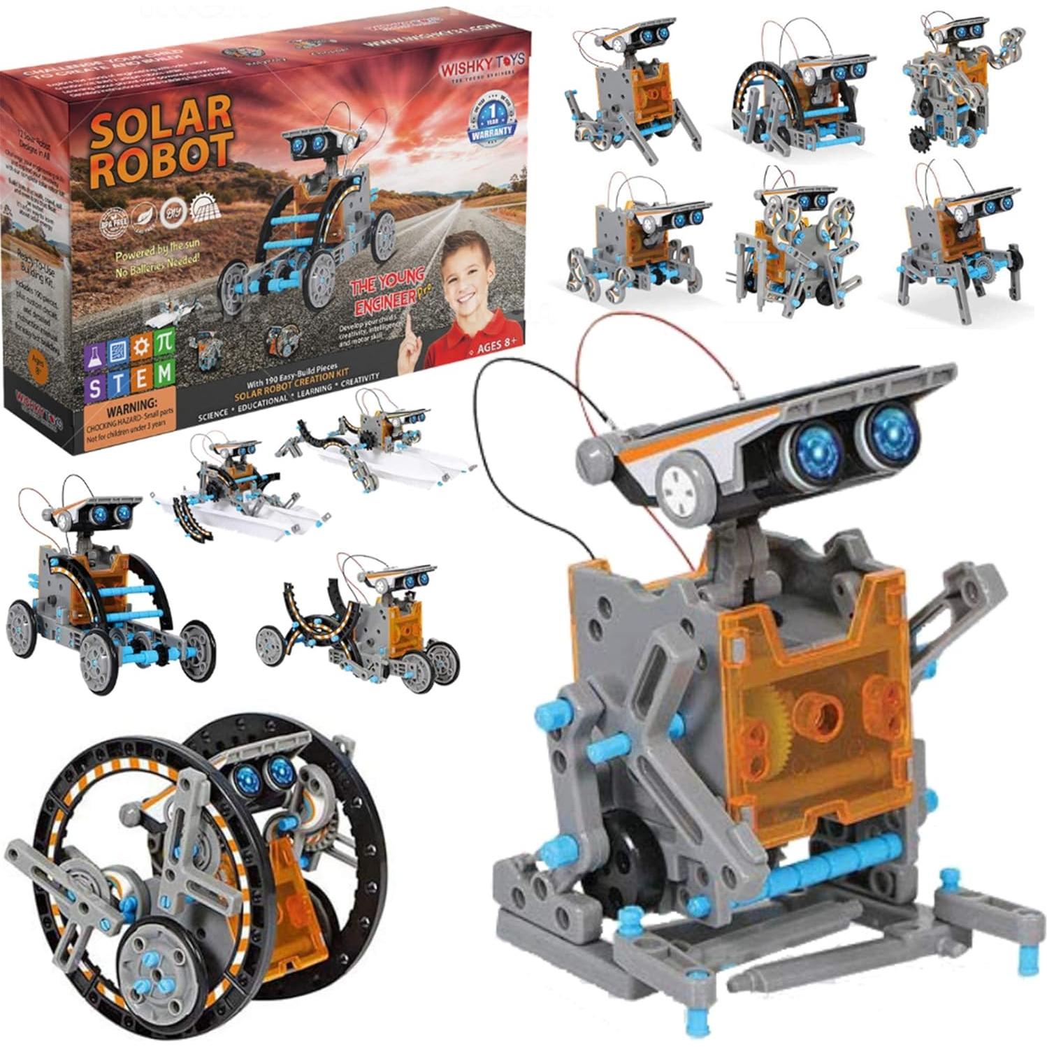 Kit de Robótica Solar 12 en 1 WISHKY TOYS para Niños 8+