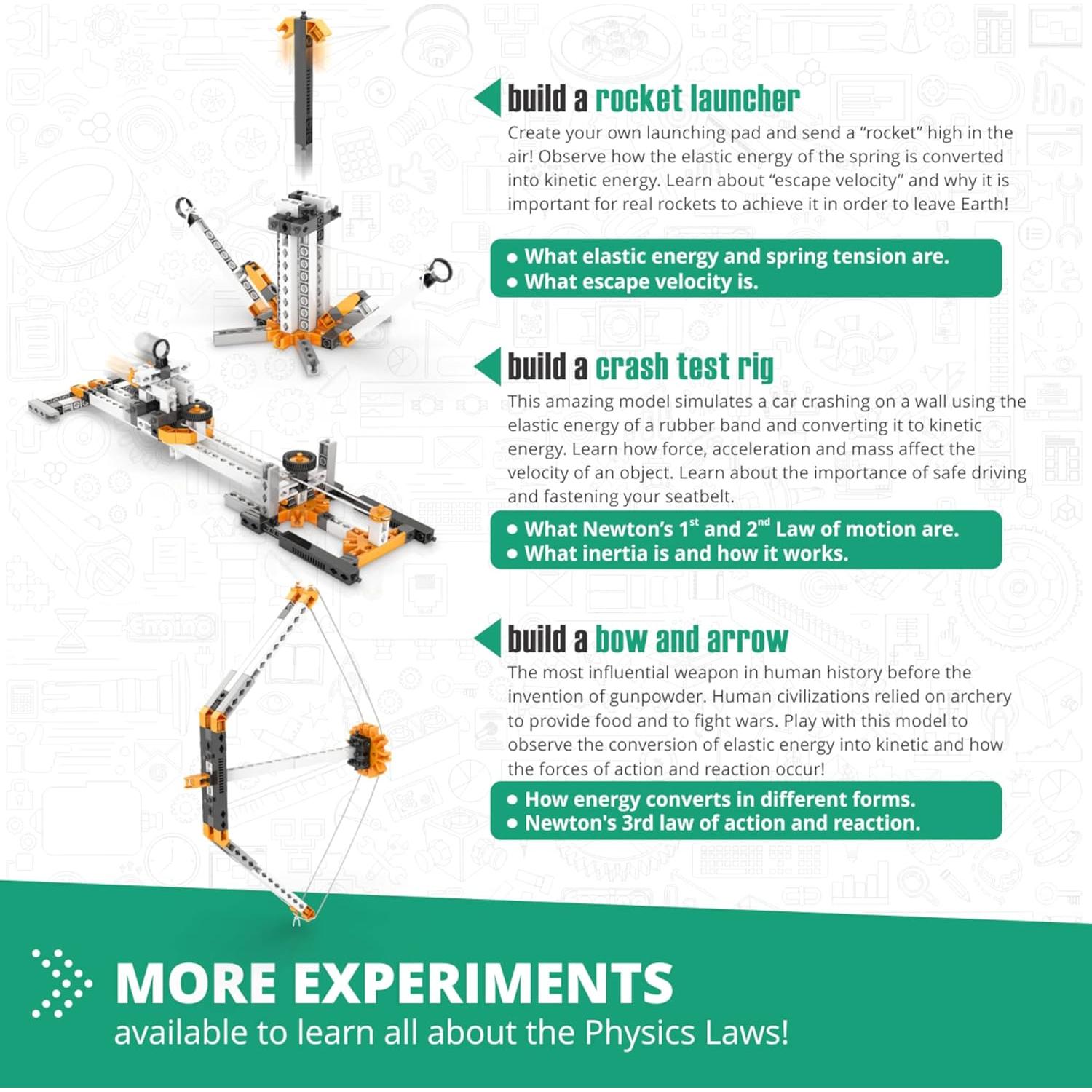 Engino Juguete STEM Construcción Física 9+ 6 Modelos