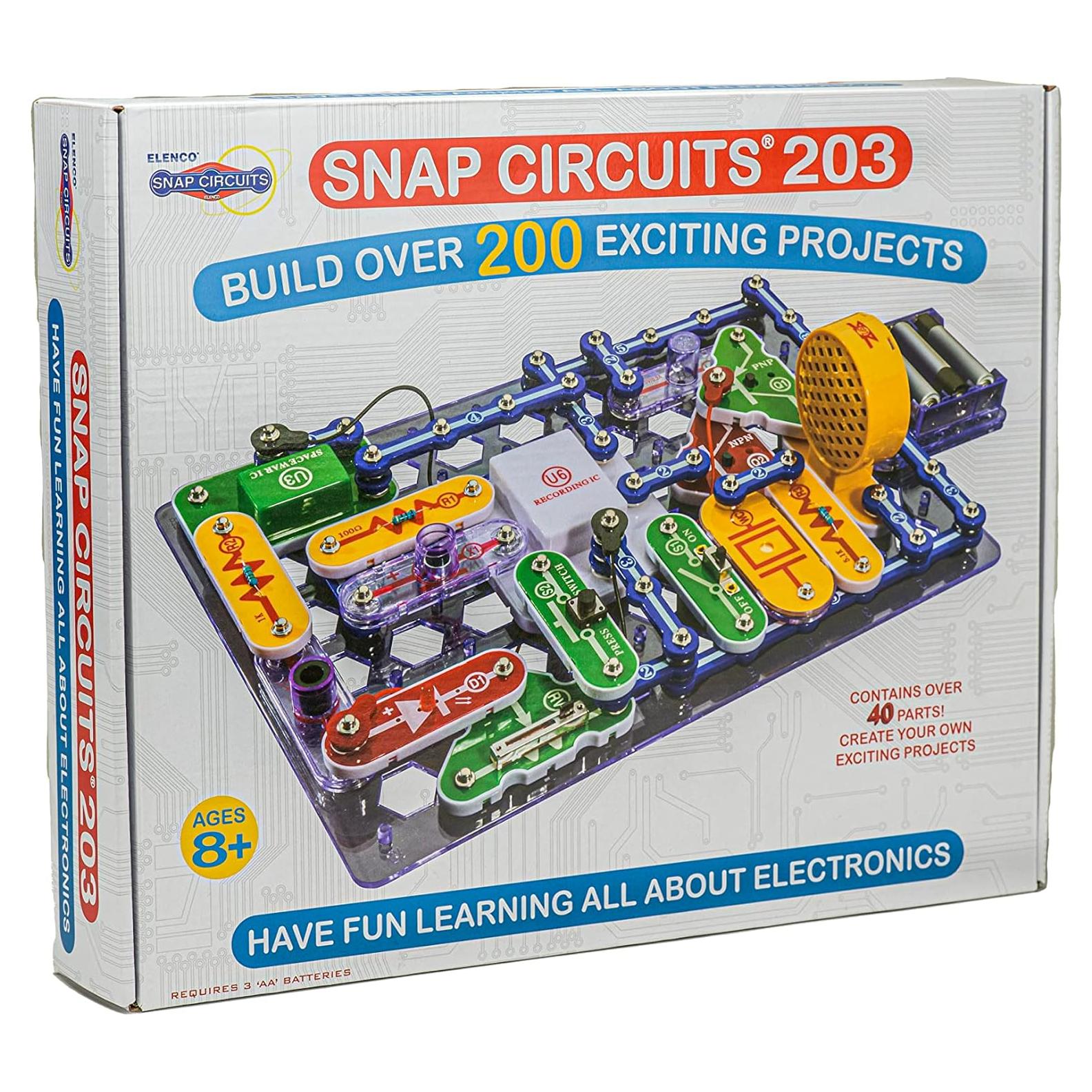 Kit de Electrónica Snap Circuits 203 - 200 Proyectos STEM