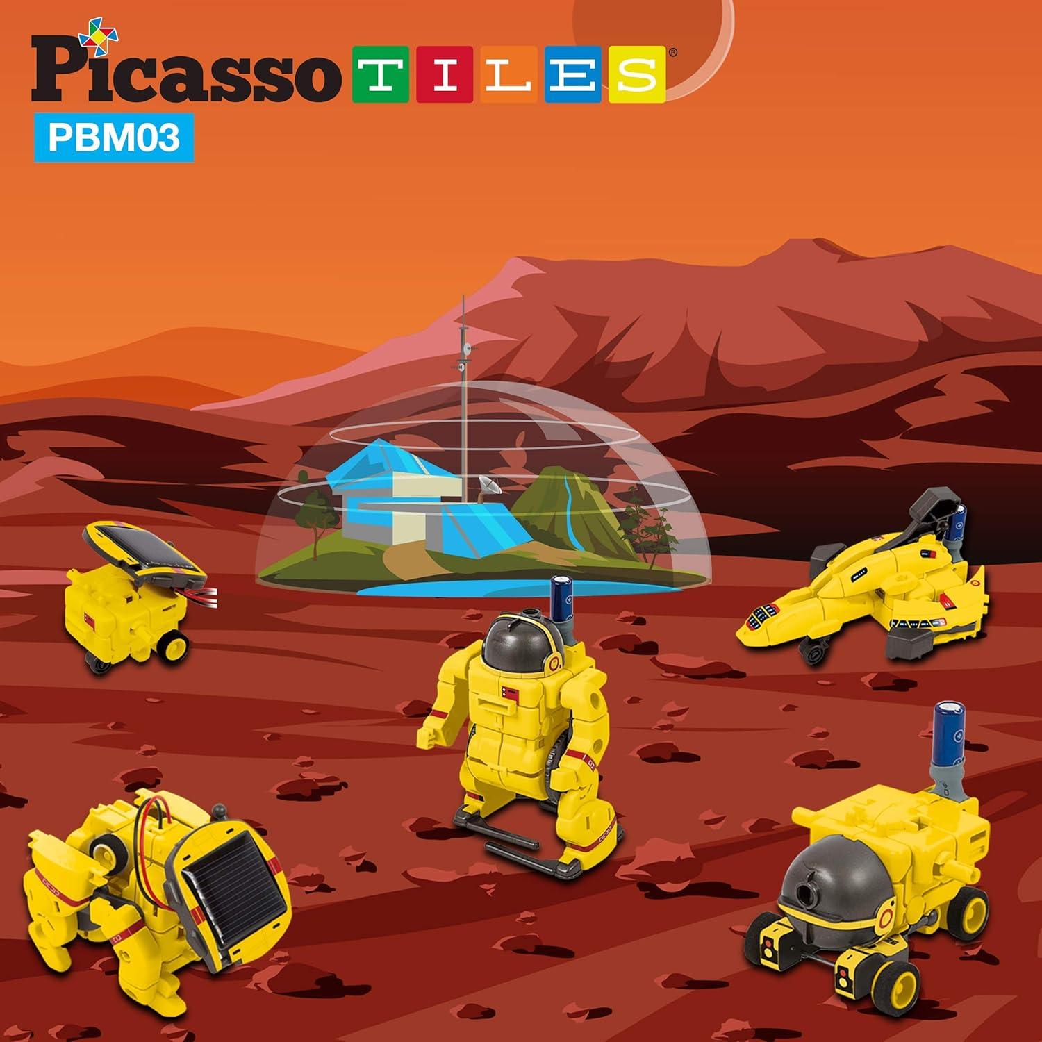 Robot Solar Educativo 6-en-1 PicassoTiles para Niños 8+