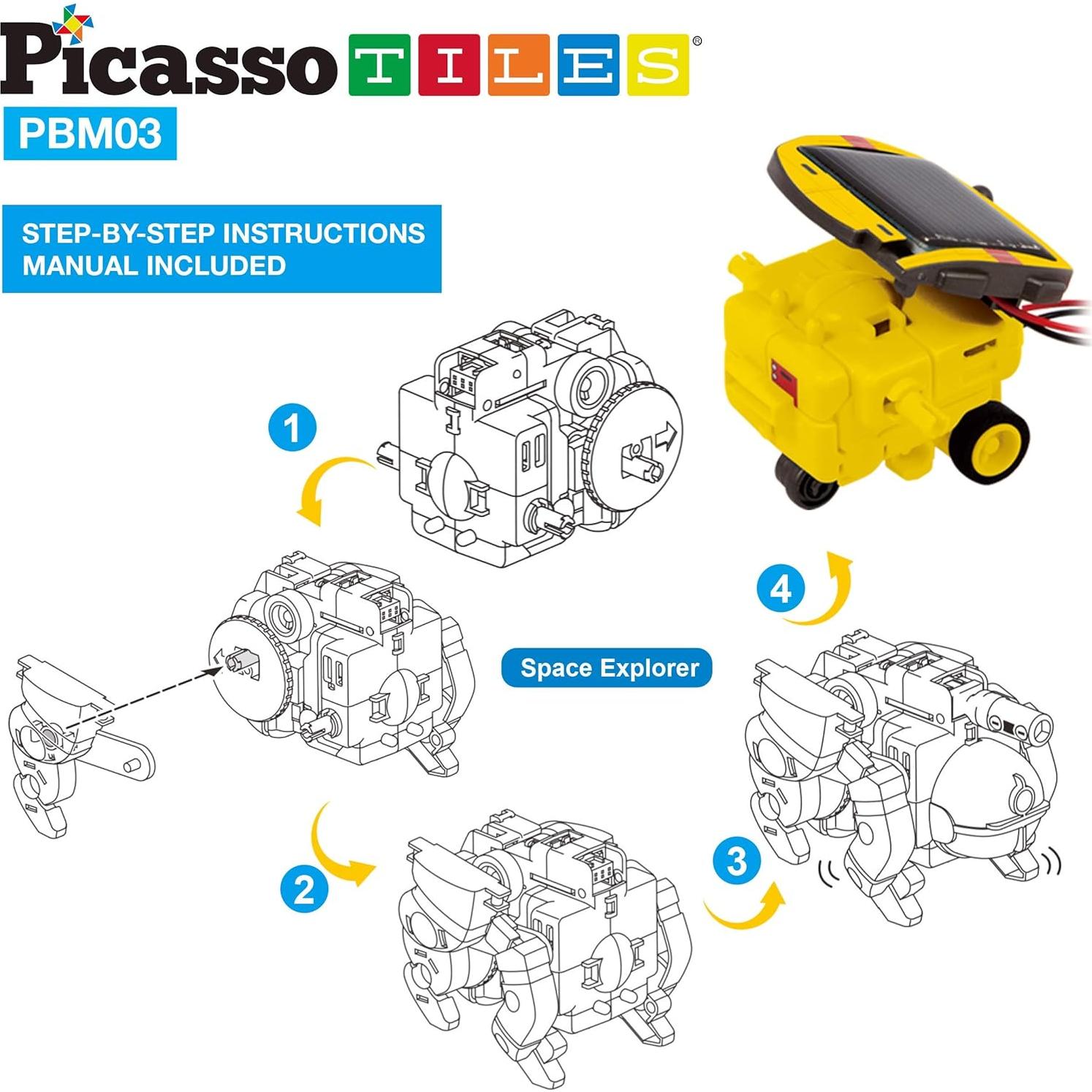 Robot Solar Educativo 6-en-1 PicassoTiles para Niños 8+