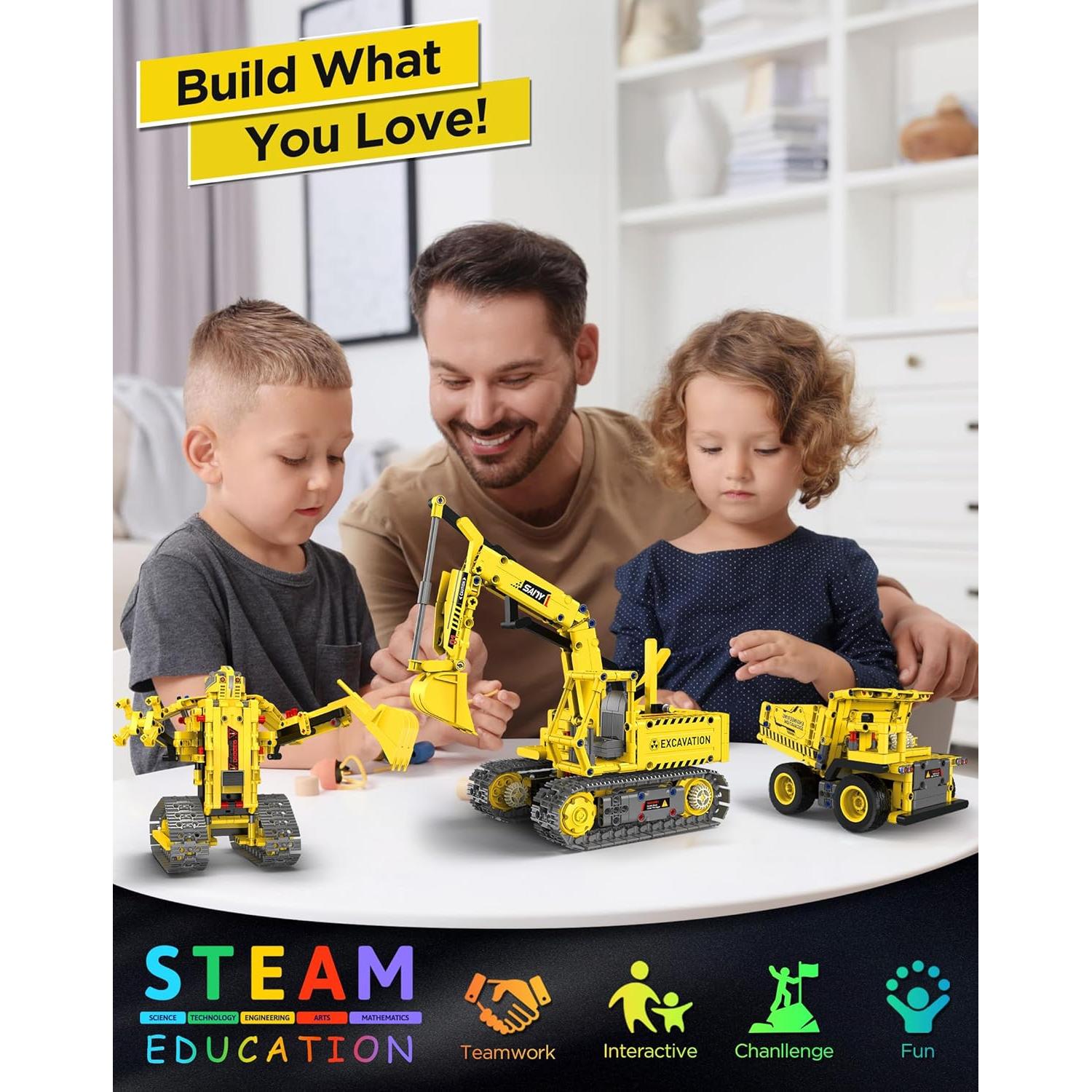 Kit de Construcción de Robots 5 en 1 Okk - 555 Piezas