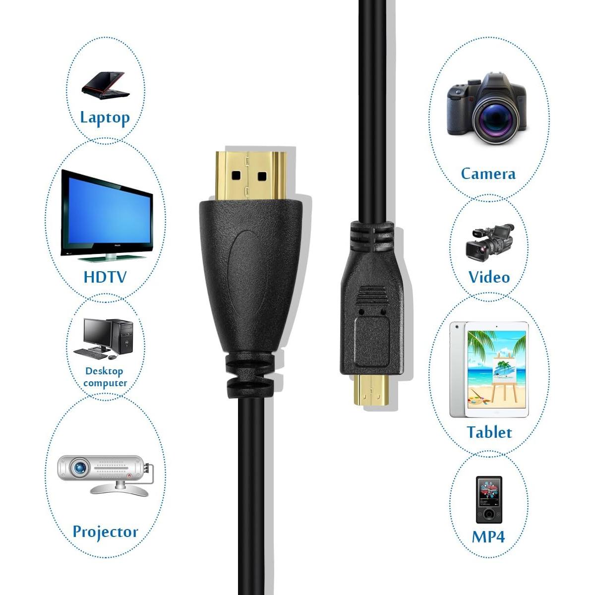 Cable Micro HDMI a HDMI UCEC 0.97m Retráctil Alta Velocidad