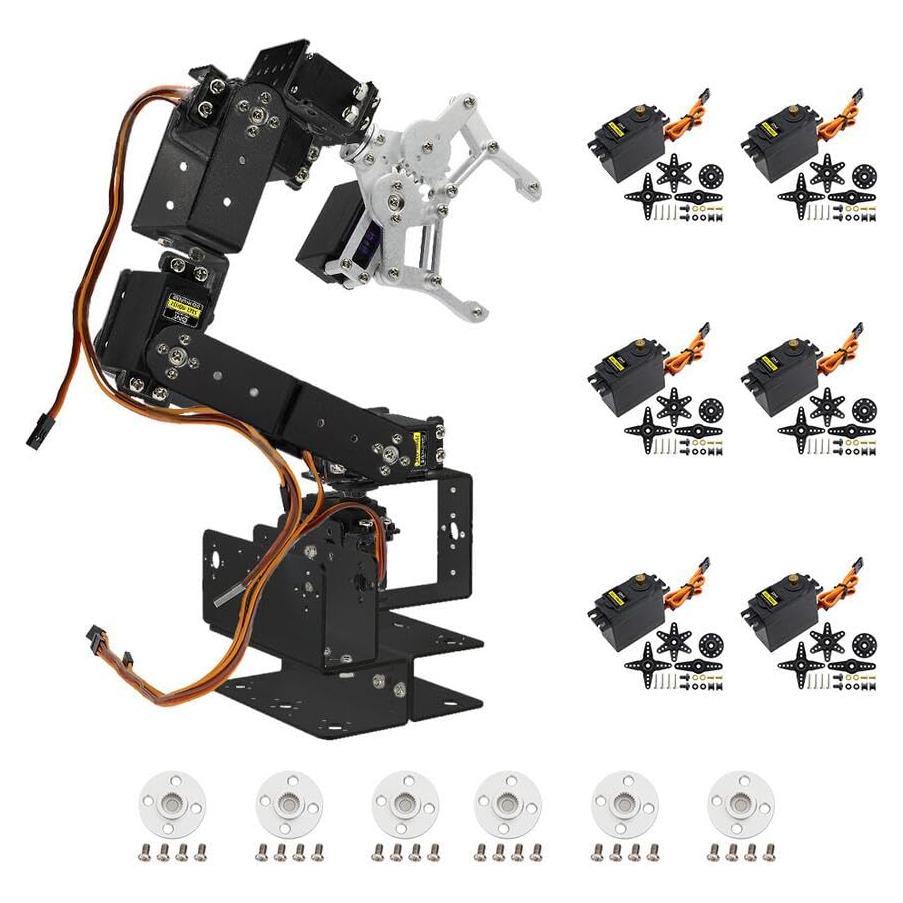 Kit Brazo Robótico Aluminio diymore ROT3U 6DOF con Servos