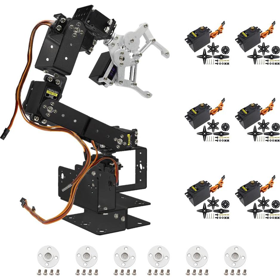 Kit Brazo Robótico Aluminio diymore ROT3U 6DOF con Servos