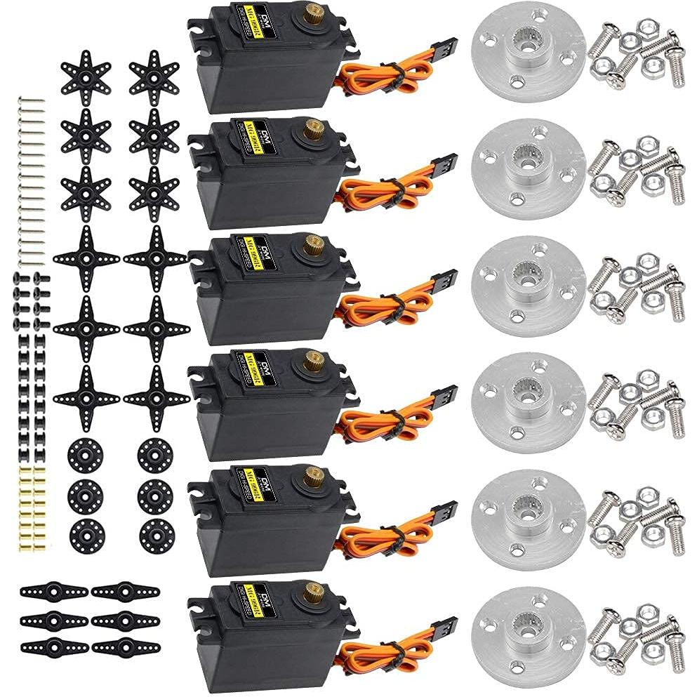 Kit Brazo Robótico Aluminio diymore ROT3U 6DOF con Servos