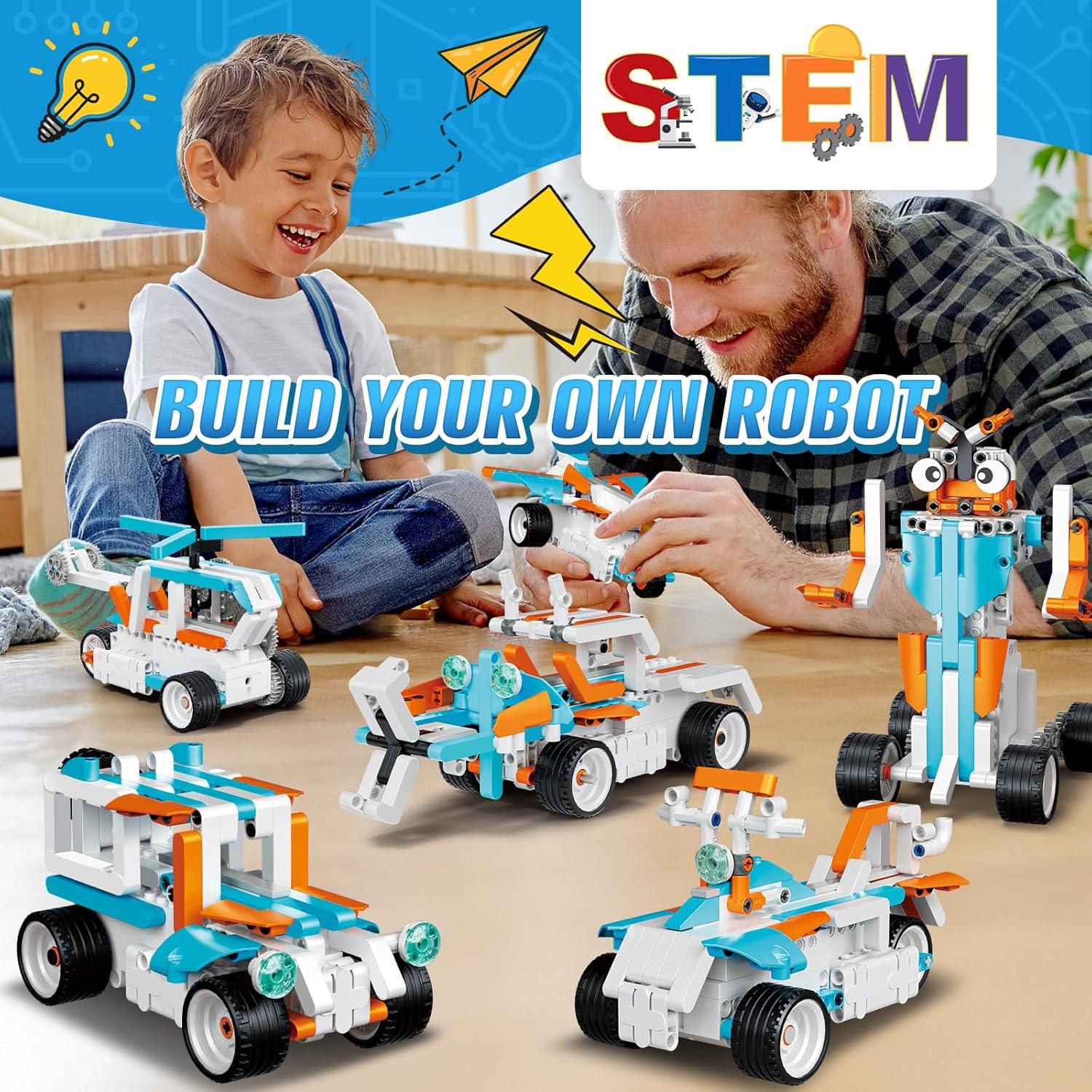 Kit de Construcción de Robots STEM AnySun 12 en 1 para Niños