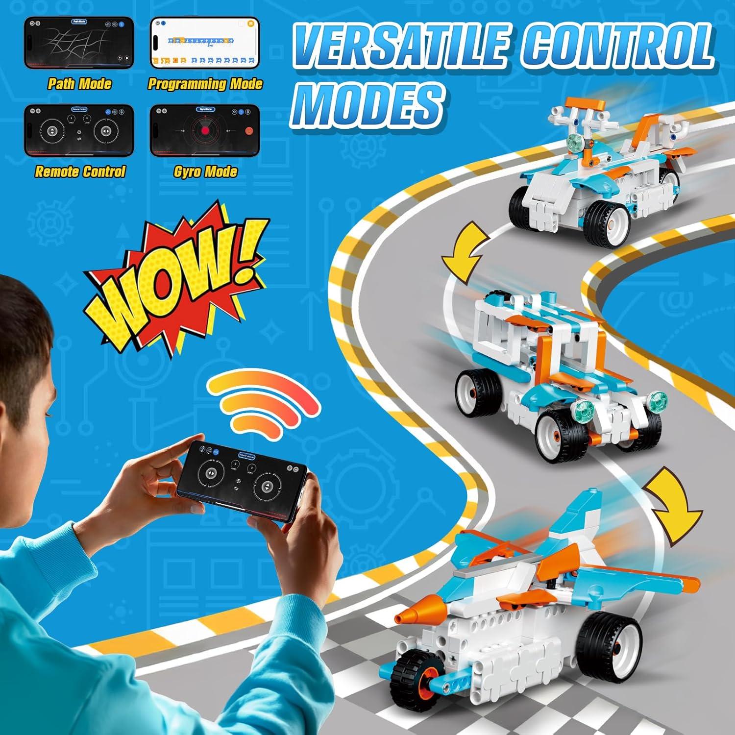 Kit de Construcción de Robots STEM AnySun 12 en 1 para Niños