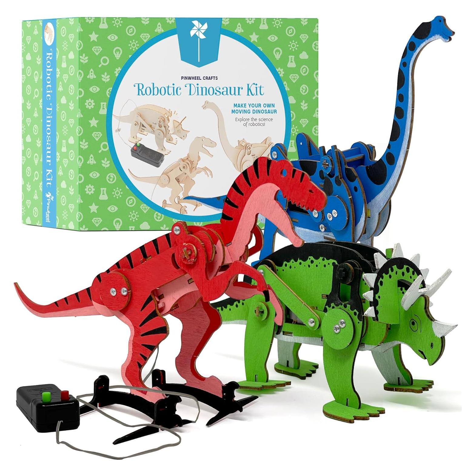 Kit de Dinosaurio Robótico Pinwheel Crafts para Niños 5-12 Años
