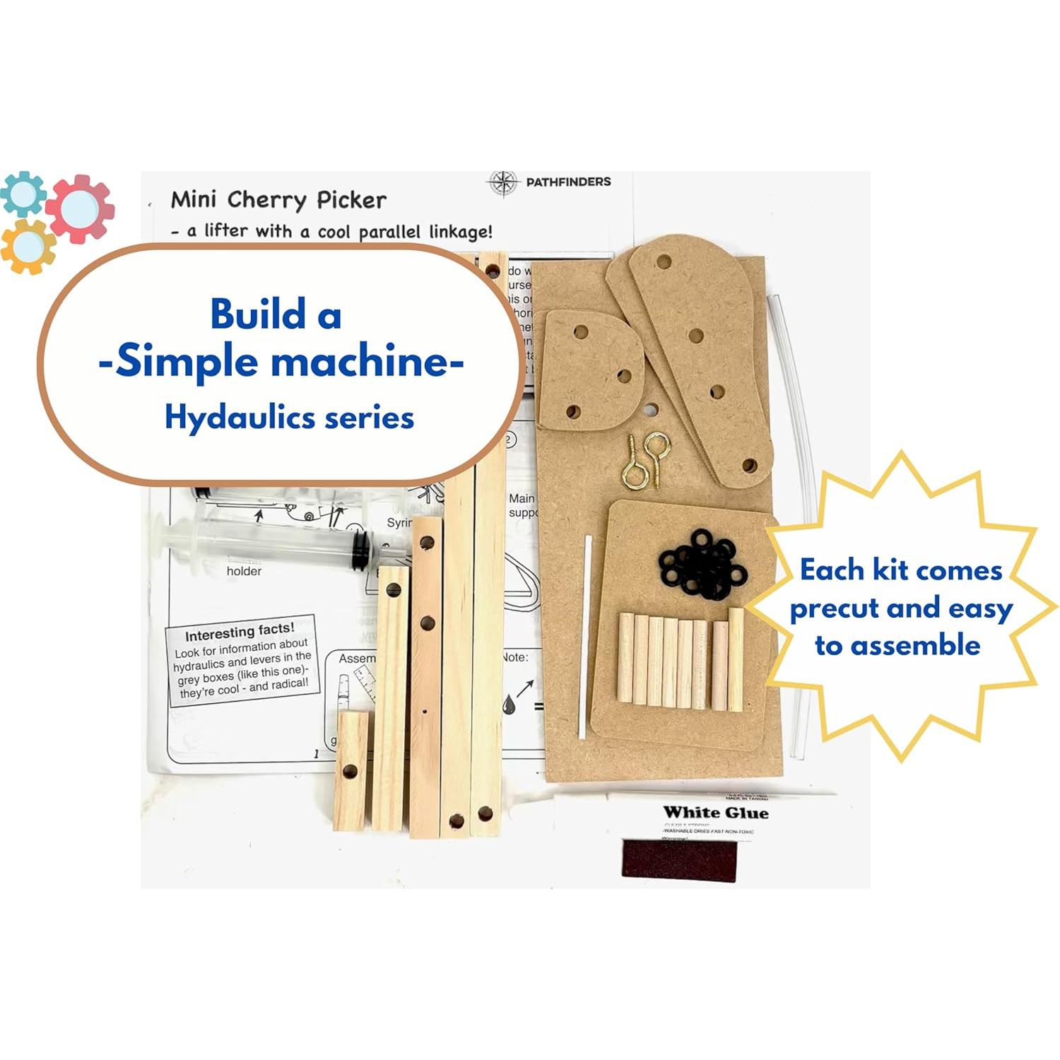 Kit STEM Hidráulica 4-en-1 Pathfinders - Juguete Educativo 8+