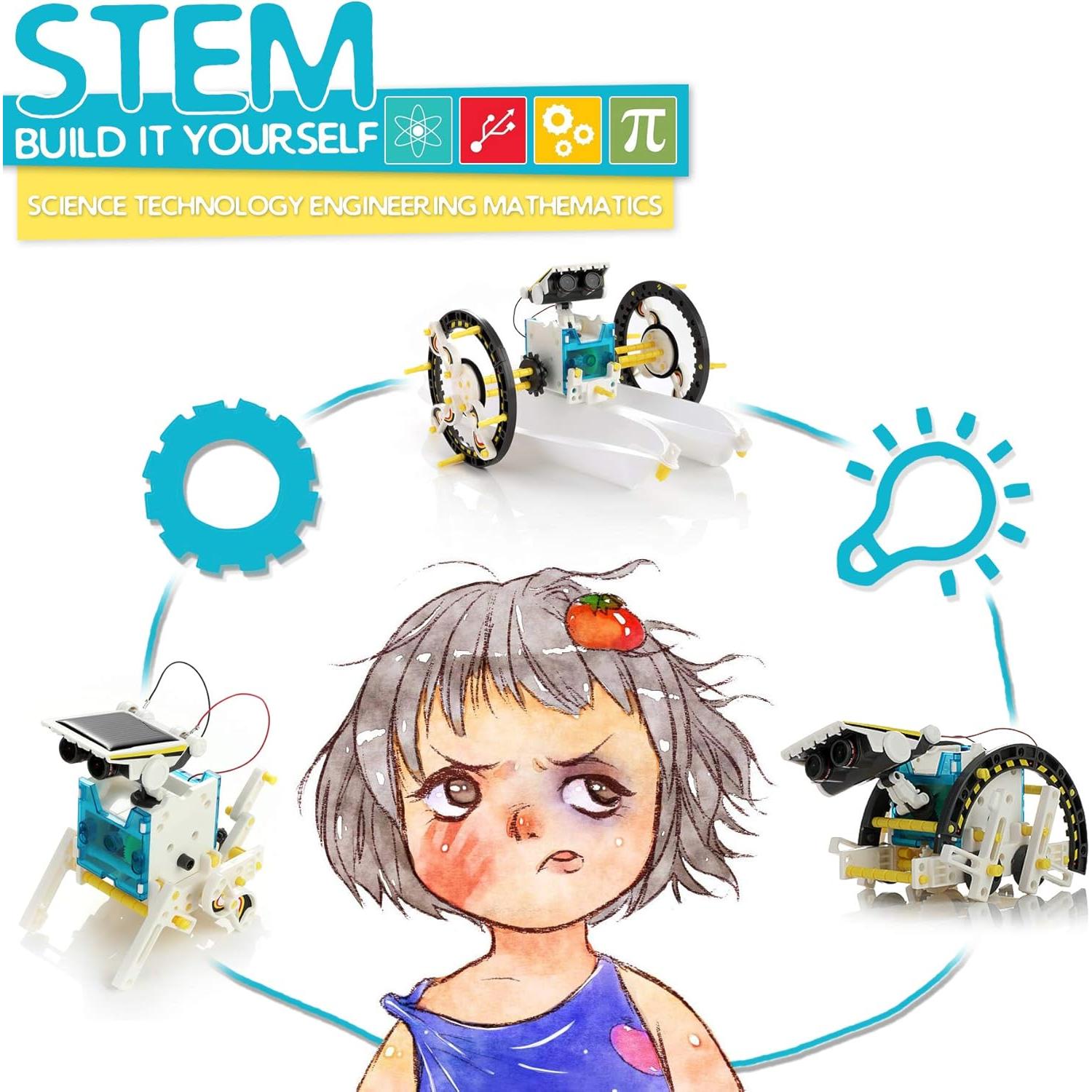 Kit Robot Solar Educativo Kidwill 13 en 1 para Niños