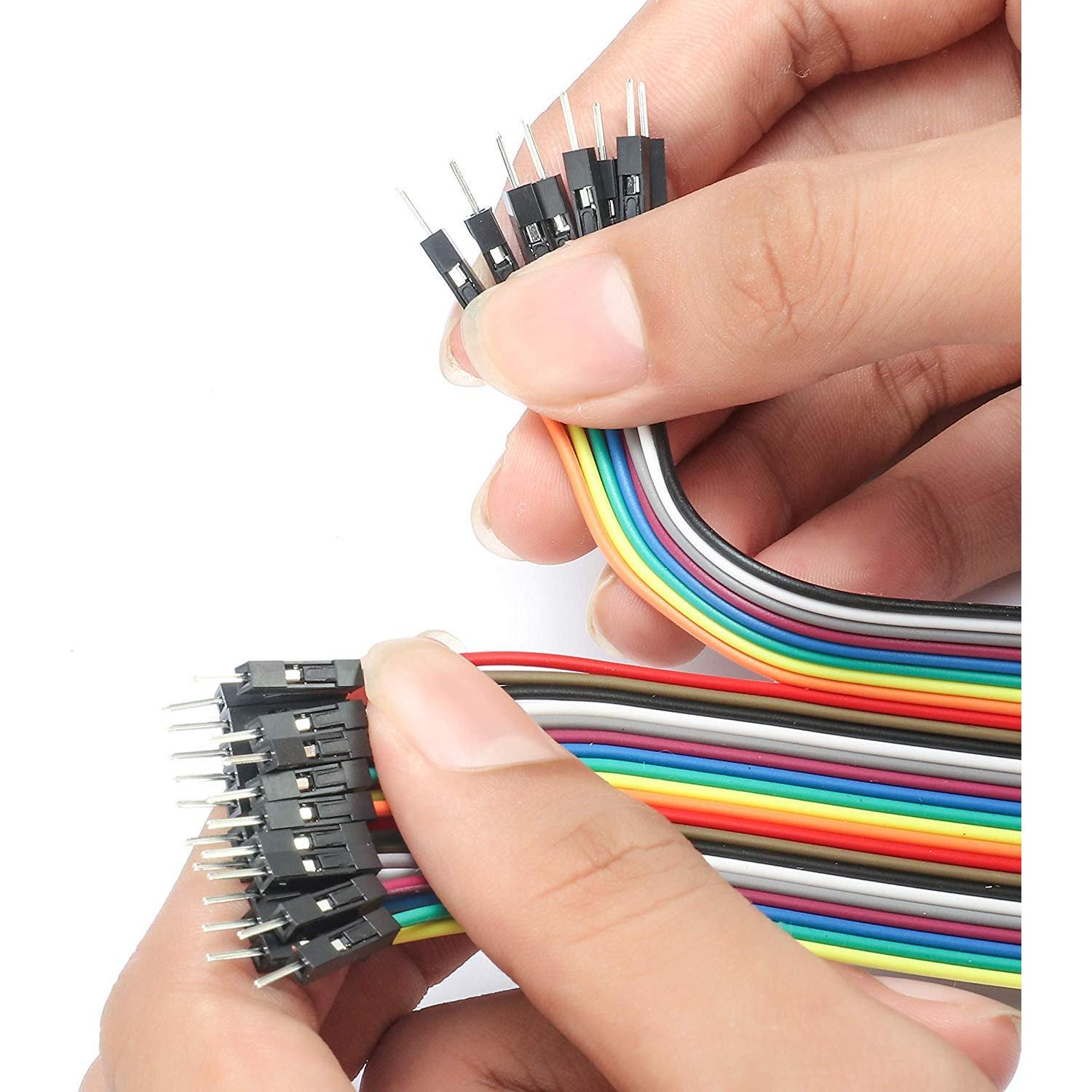 Kit 3 Protoboards 830 Puntos + 3 Cables Puente 40 Pines Deyue