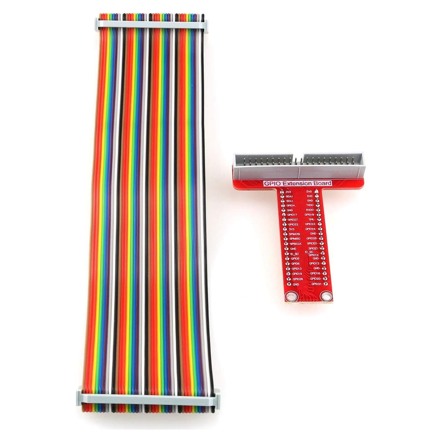 Placa de expansión GPIO DGZZI + cable plano 40 pines 21cm