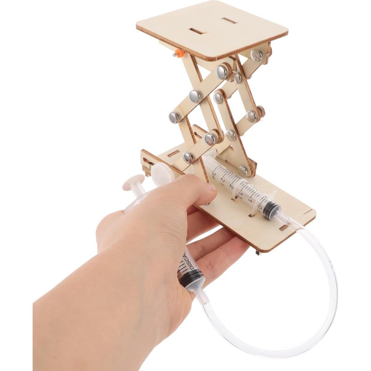 Juguete Científico Toyvian Elevador Hidráulico Madera 22x12cm