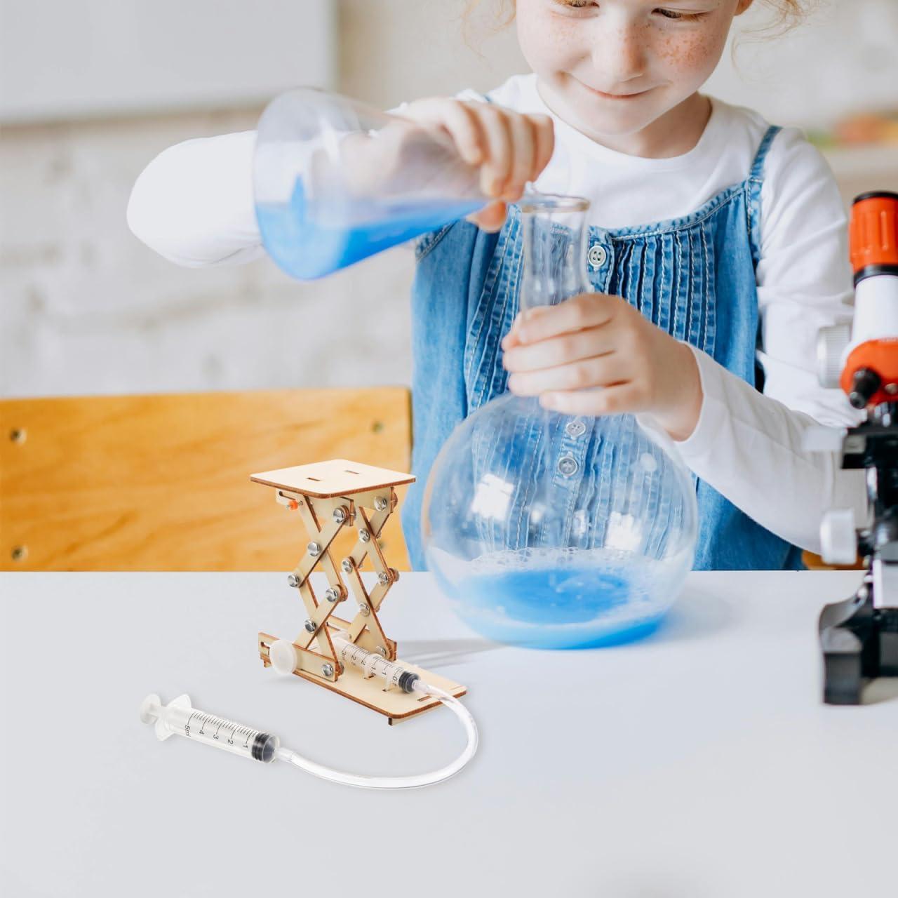 Juguete Científico Toyvian Elevador Hidráulico Madera 22x12cm