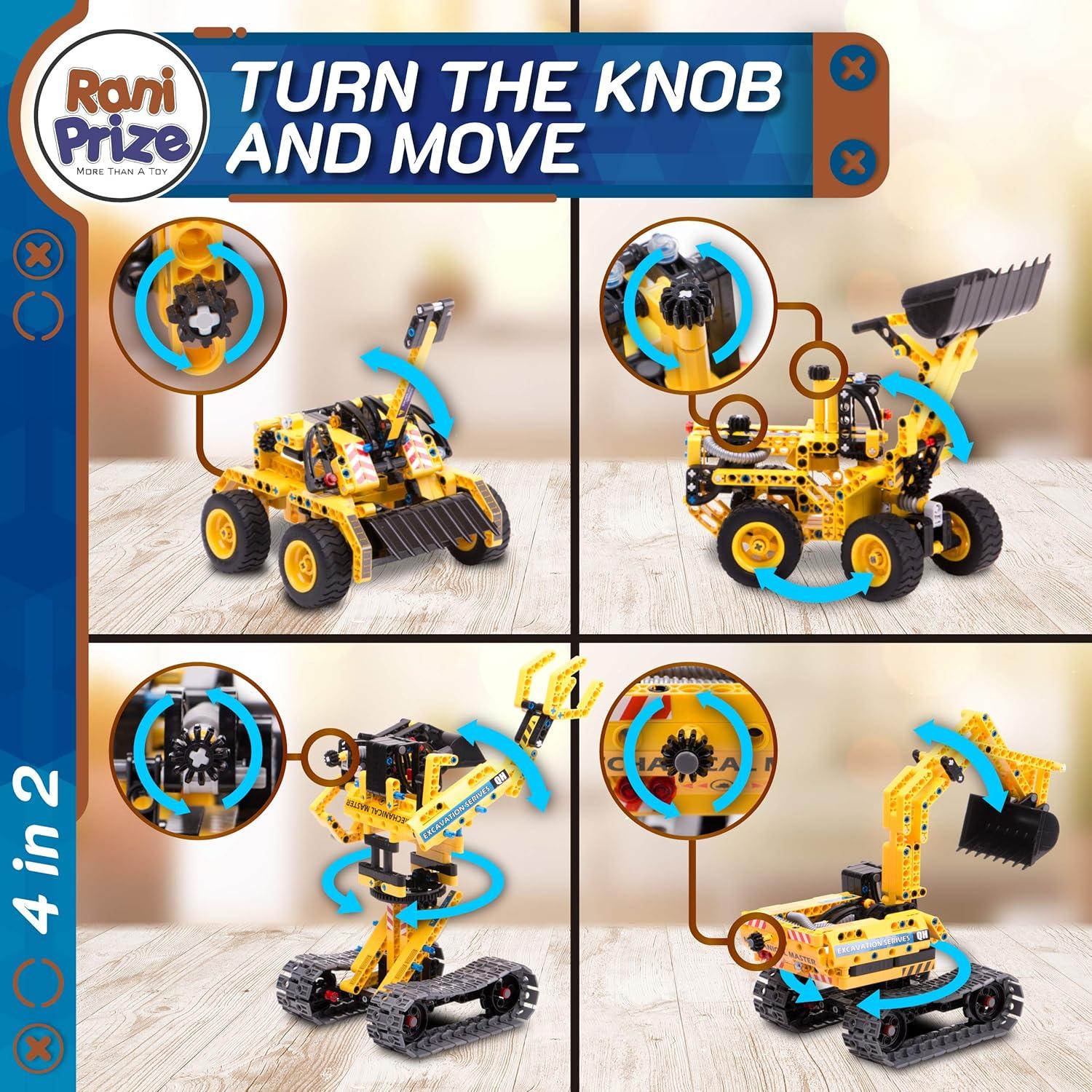 Juguete de Construcción RANI PRIZE 4-en-1 603 Piezas