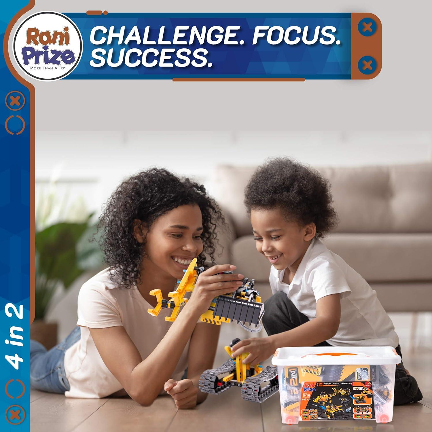 Juguete de Construcción RANI PRIZE 4-en-1 603 Piezas