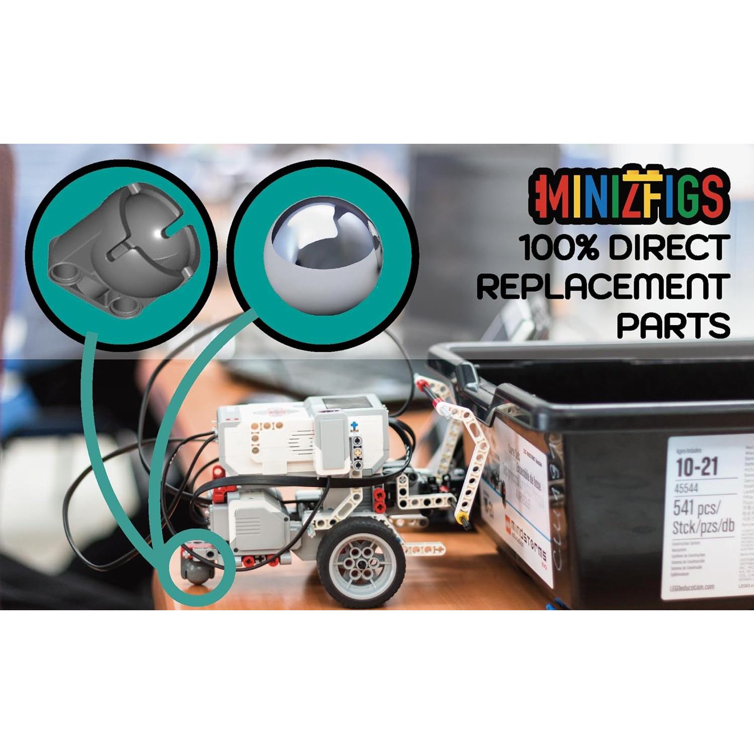 LME 3 Conjunto de Bola Pivotante y Rueda EV3 - 8 Piezas