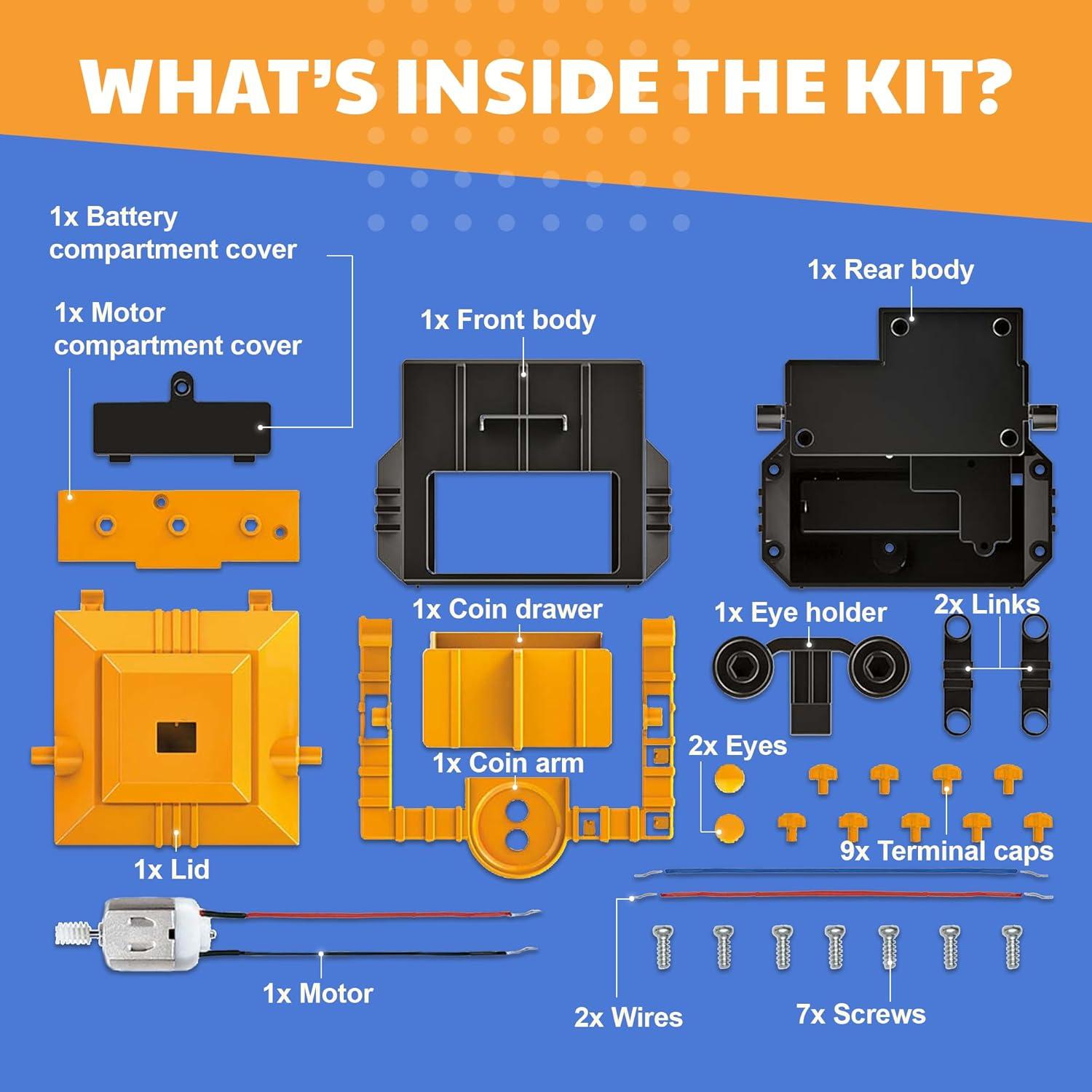KidzRobotix Alcancía Robot DIY 8+ Años - Aprendizaje STEM