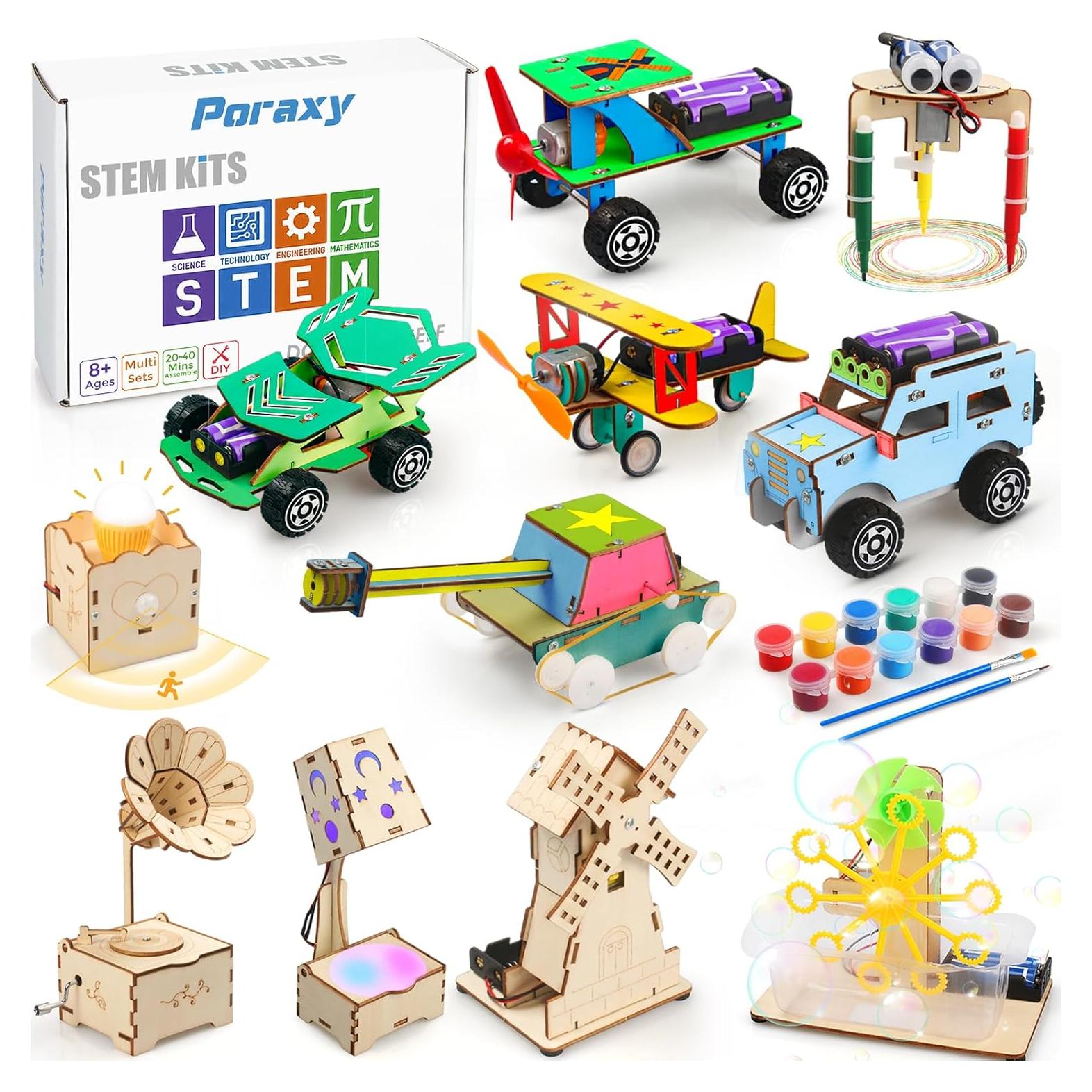 Kits de Ciencia 11 en 1 Poraxy para Niños 8-12 Años