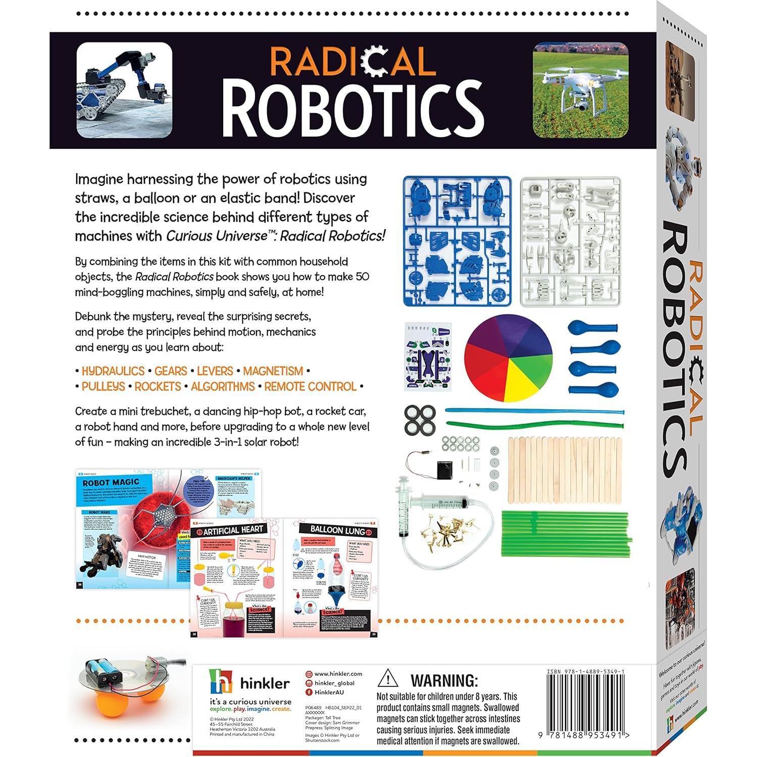 Kit de Ciencia Robótica Radical Universo Curioso - 95 Piezas