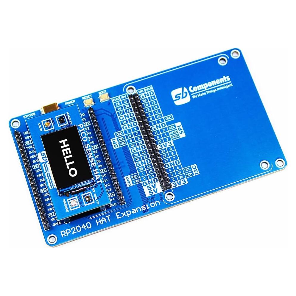 Placa de Expansión RP2040 para Raspberry Pi HAT y Pico HAT