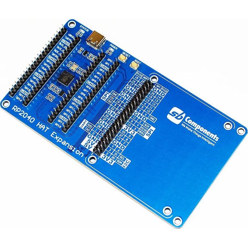 Placa de Expansión RP2040 para Raspberry Pi HAT y Pico HAT