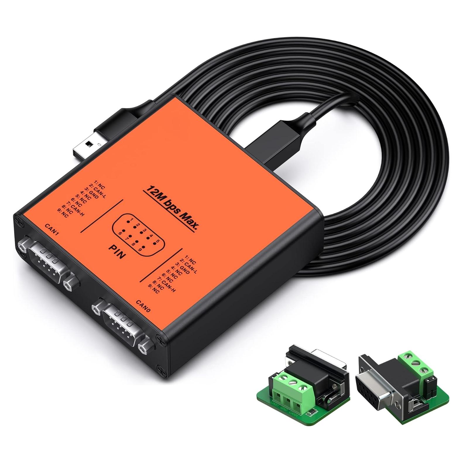 Convertidor USB a CANFD Doble Canal Pibiger USB2CANFD-X2