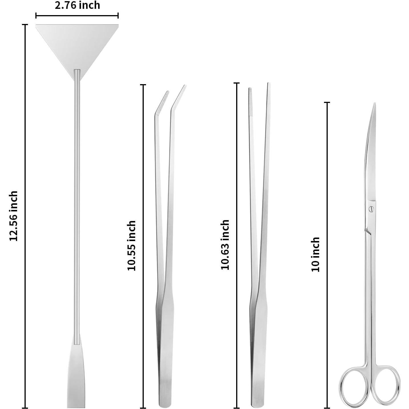 Kit de Herramientas de Acuario Ohtomber 4PCS Acuascaping