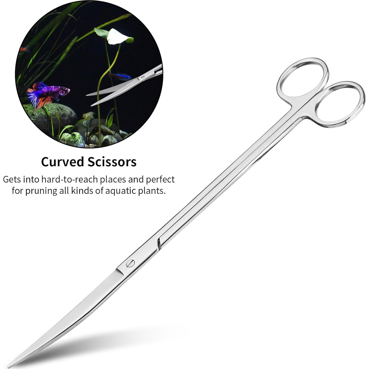 Kit de Herramientas de Acuario Ohtomber 4PCS Acuascaping