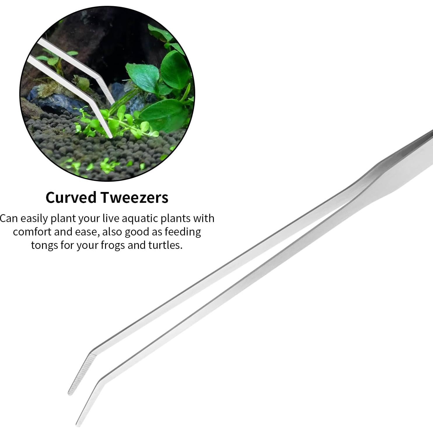 Kit de Herramientas de Acuario Ohtomber 4PCS Acuascaping