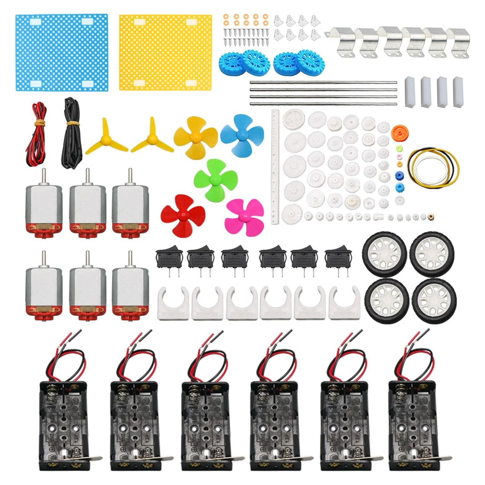 Kit de Motores de CC AOMAG 159pcs para Proyectos STEM