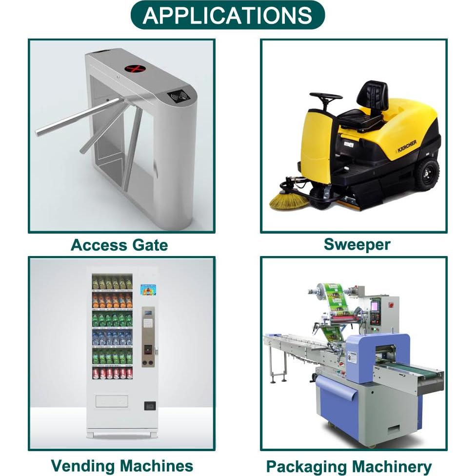 Motor de Engranaje Bringsmart JGB37-520 12V 100RPM Soporte