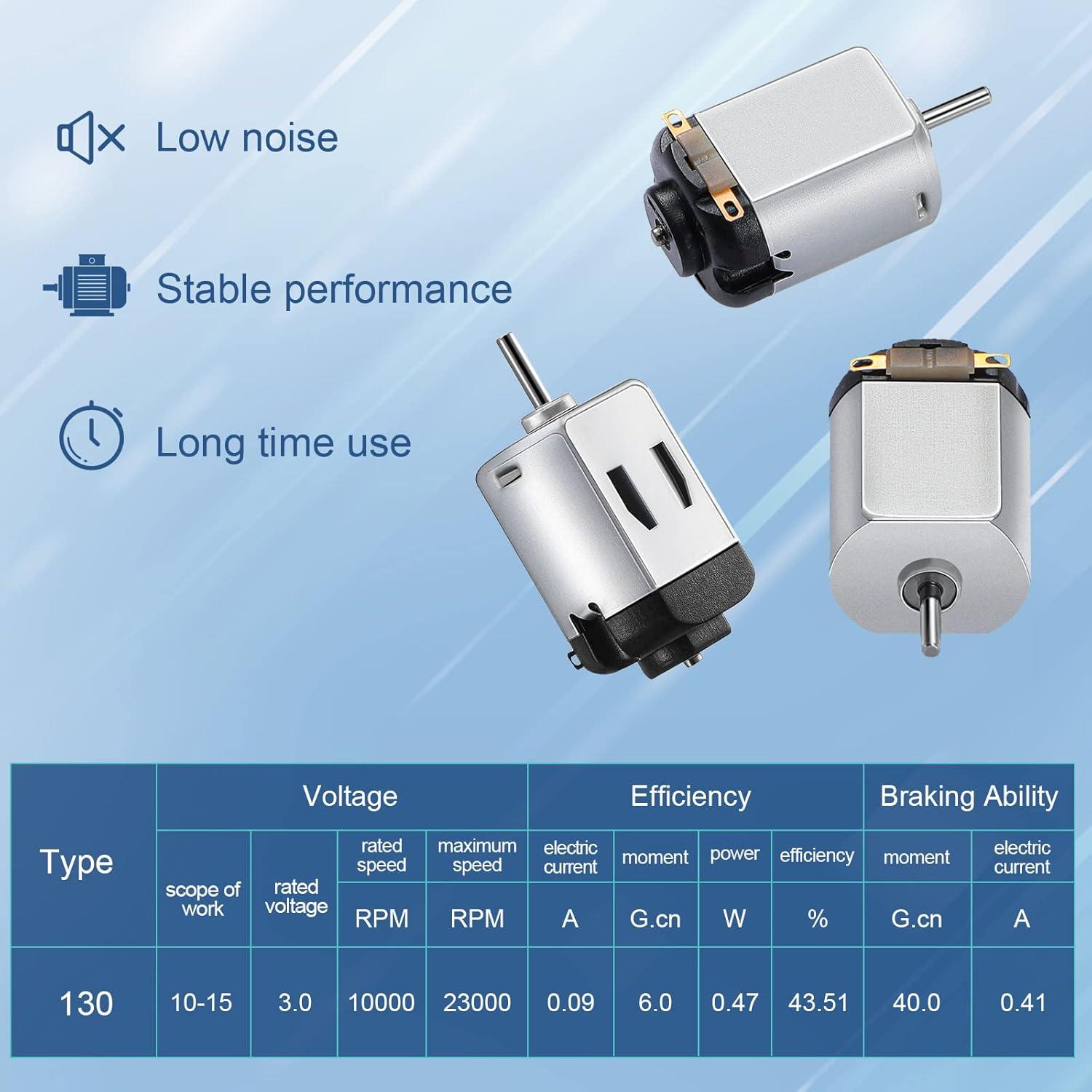 Paquete de 40 Motores DC Coume 1.5-3V 23000RPM para Juguetes