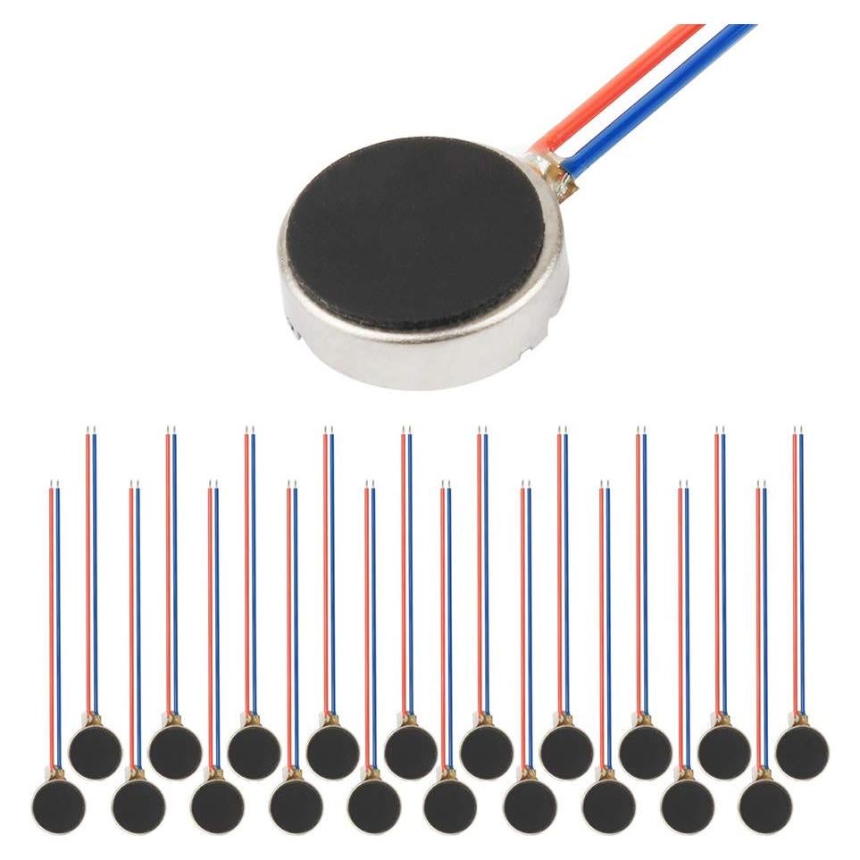20 Motores de Vibración DC 3V 12000rpm Tatoko 10mm