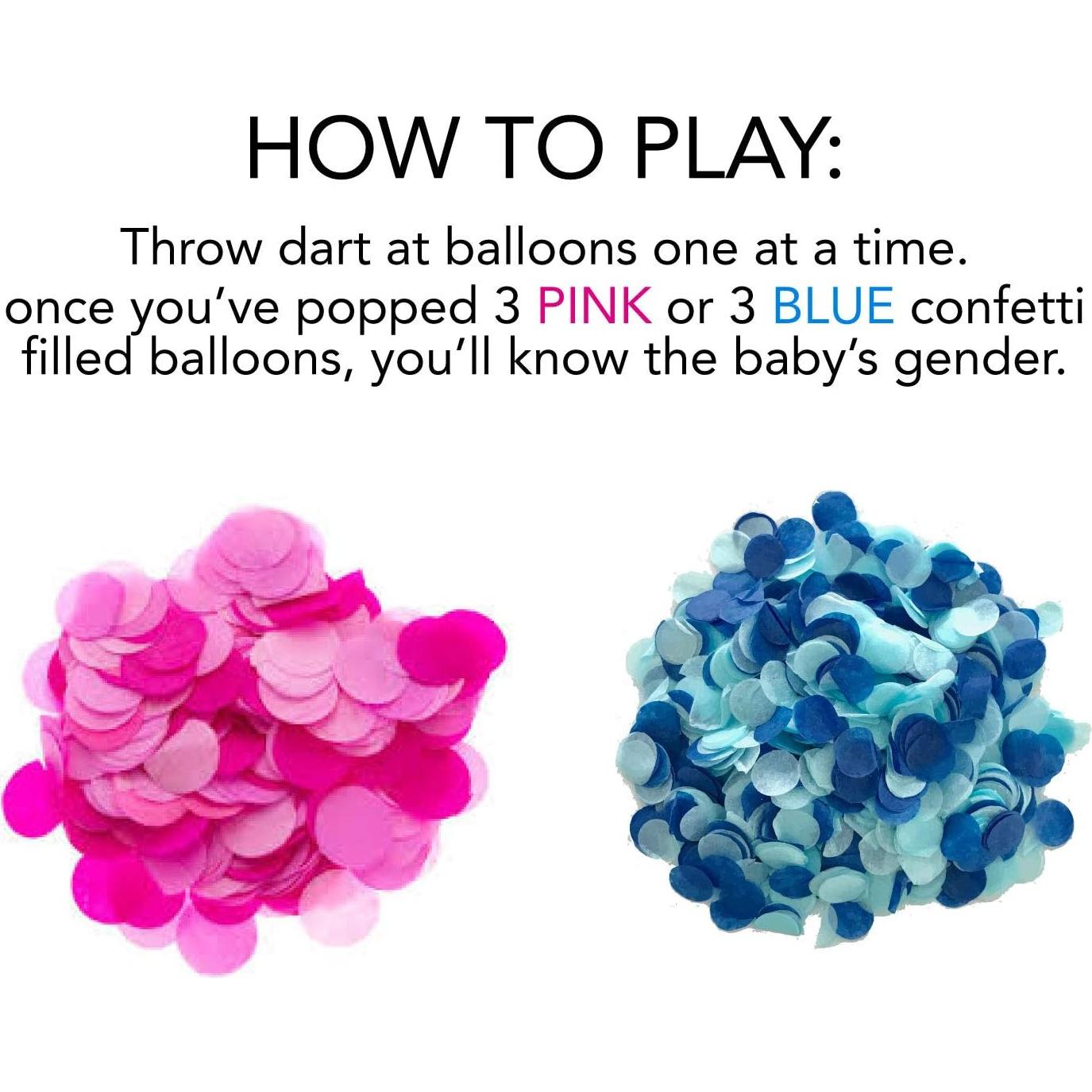 Juego de Revelación de Género Rool con Dardos y Globos