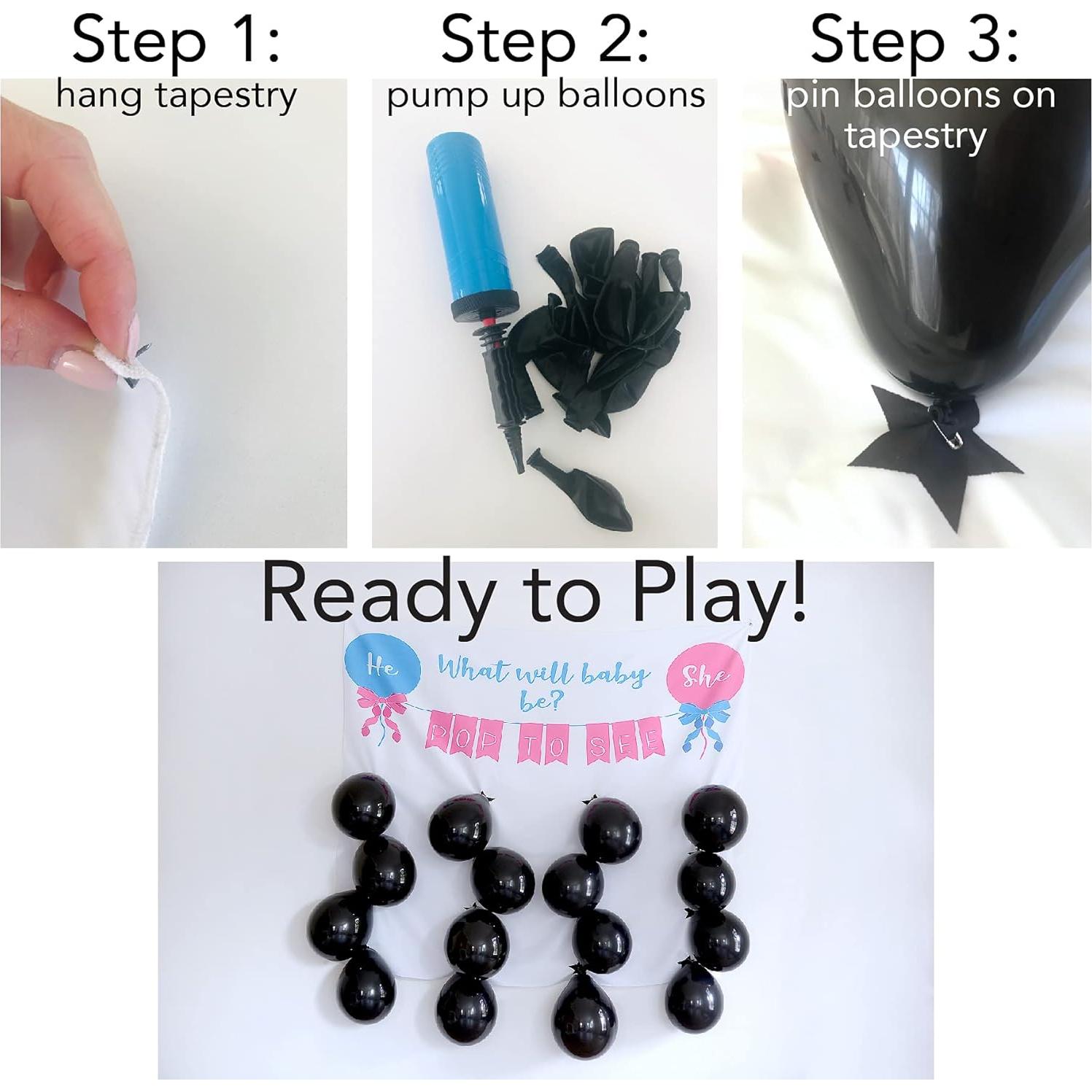 Juego de Revelación de Género Rool con Dardos y Globos