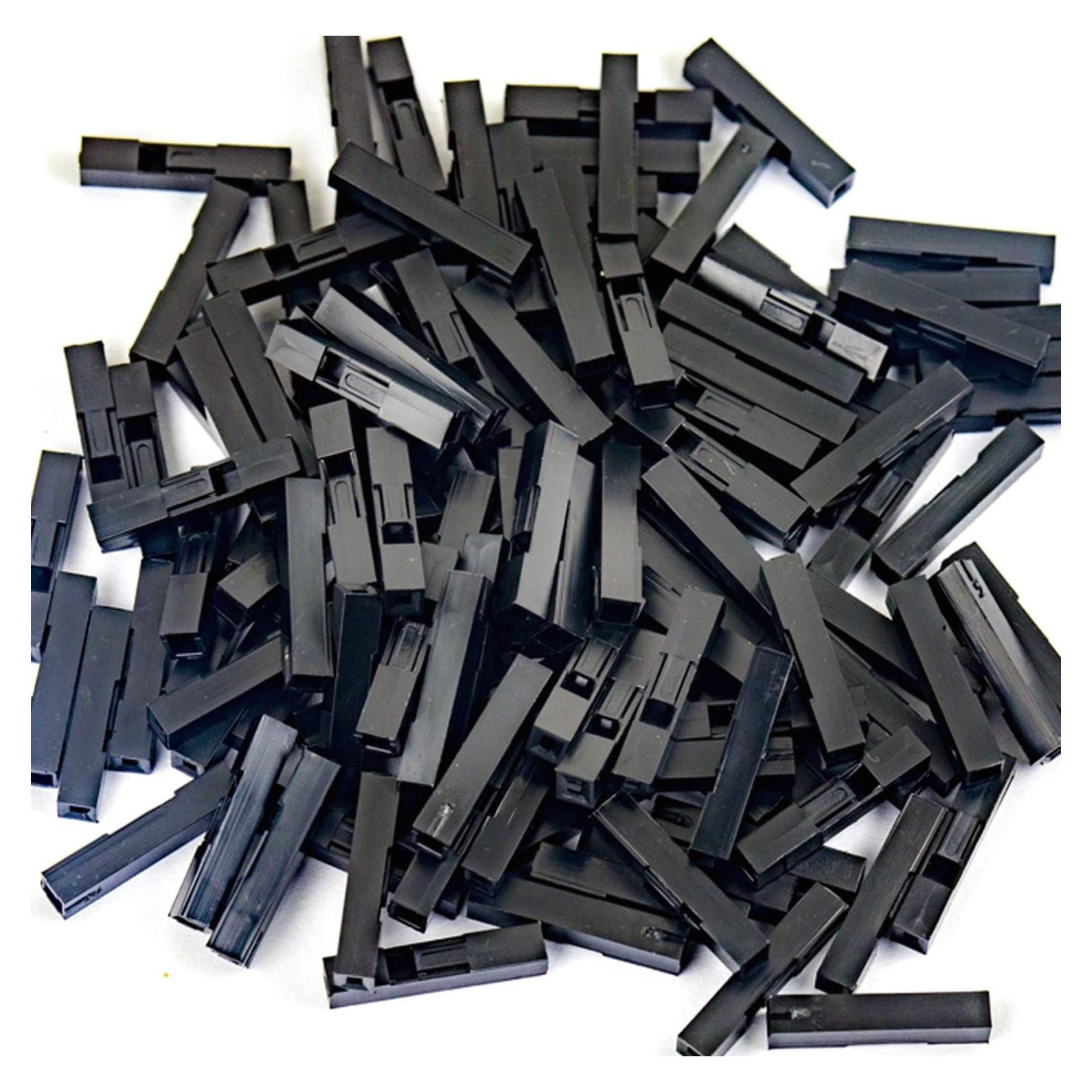 Conector de Alojamiento 1 Pin 200pcs 2.54mm Negro