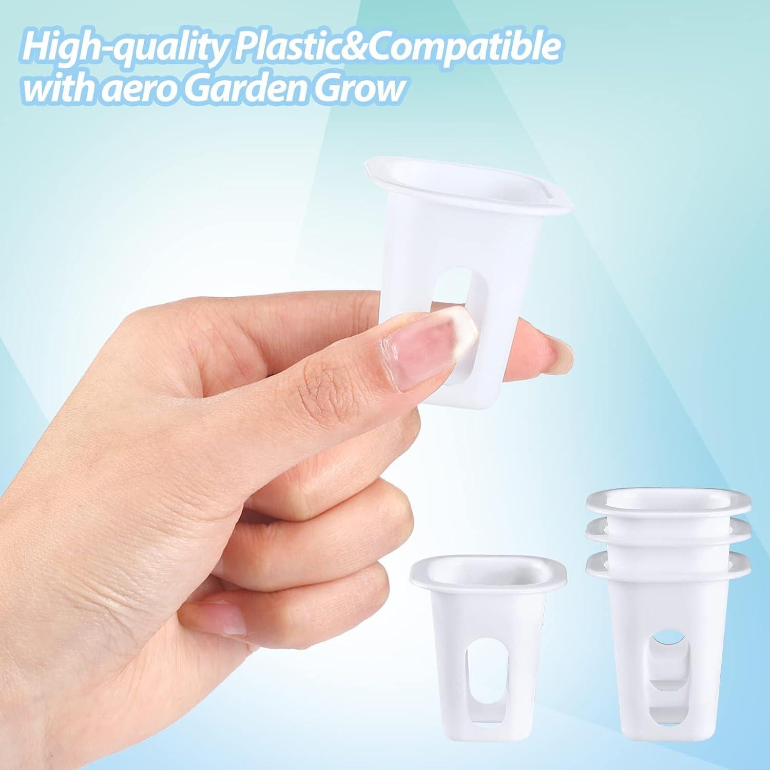 Kit Hidropónico Hoolerry 100 Piezas Cestas y Esponjas