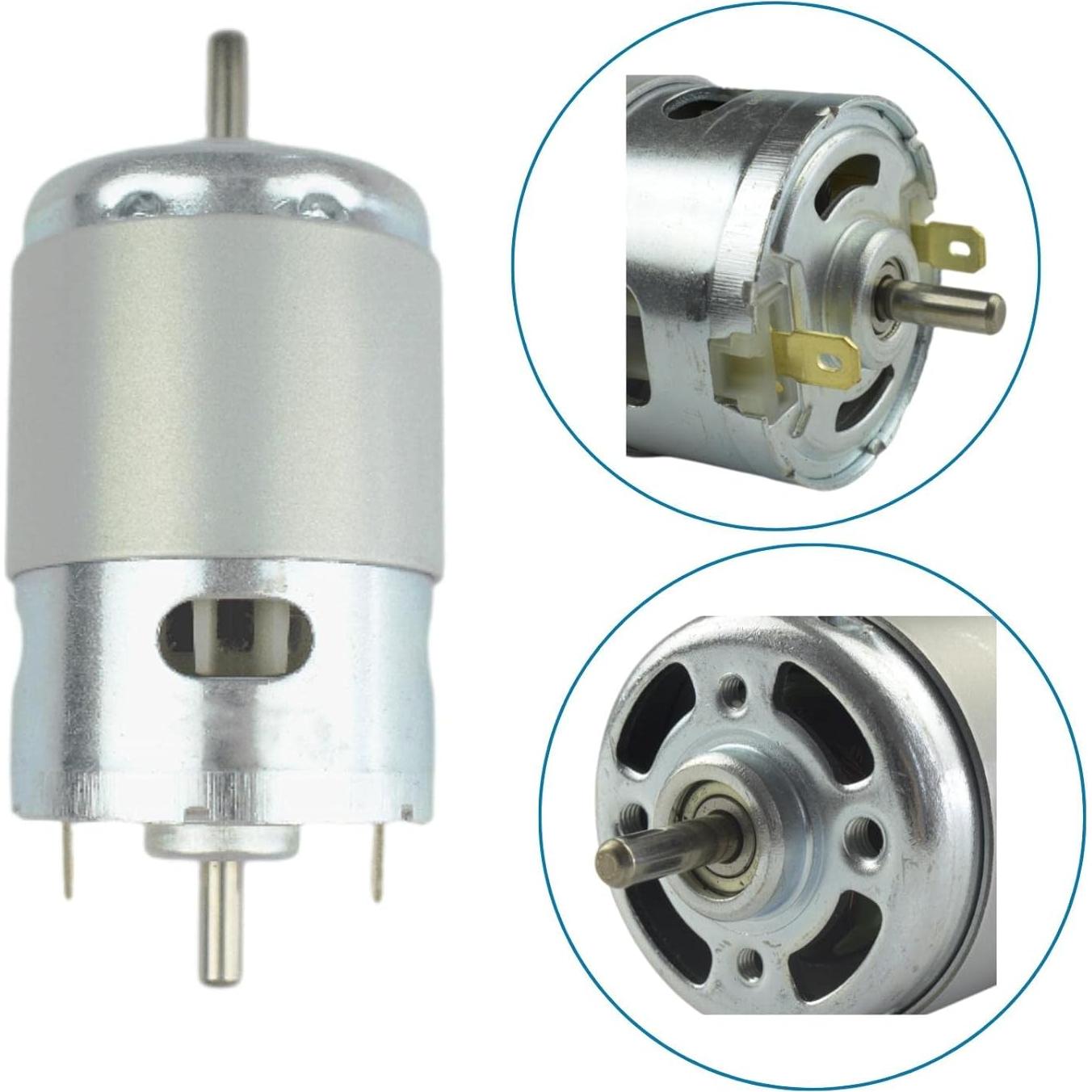 Motor 895 CONQUERALL 12V 6000RPM 24V 12000RPM Doble Eje